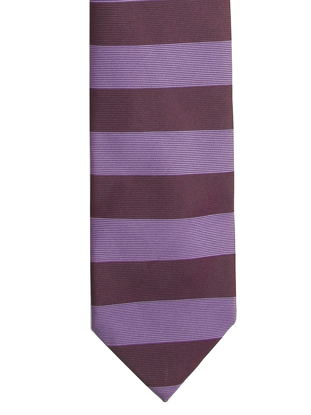 

Calvadoss Men Purple & Maroon Striped Broad Tie