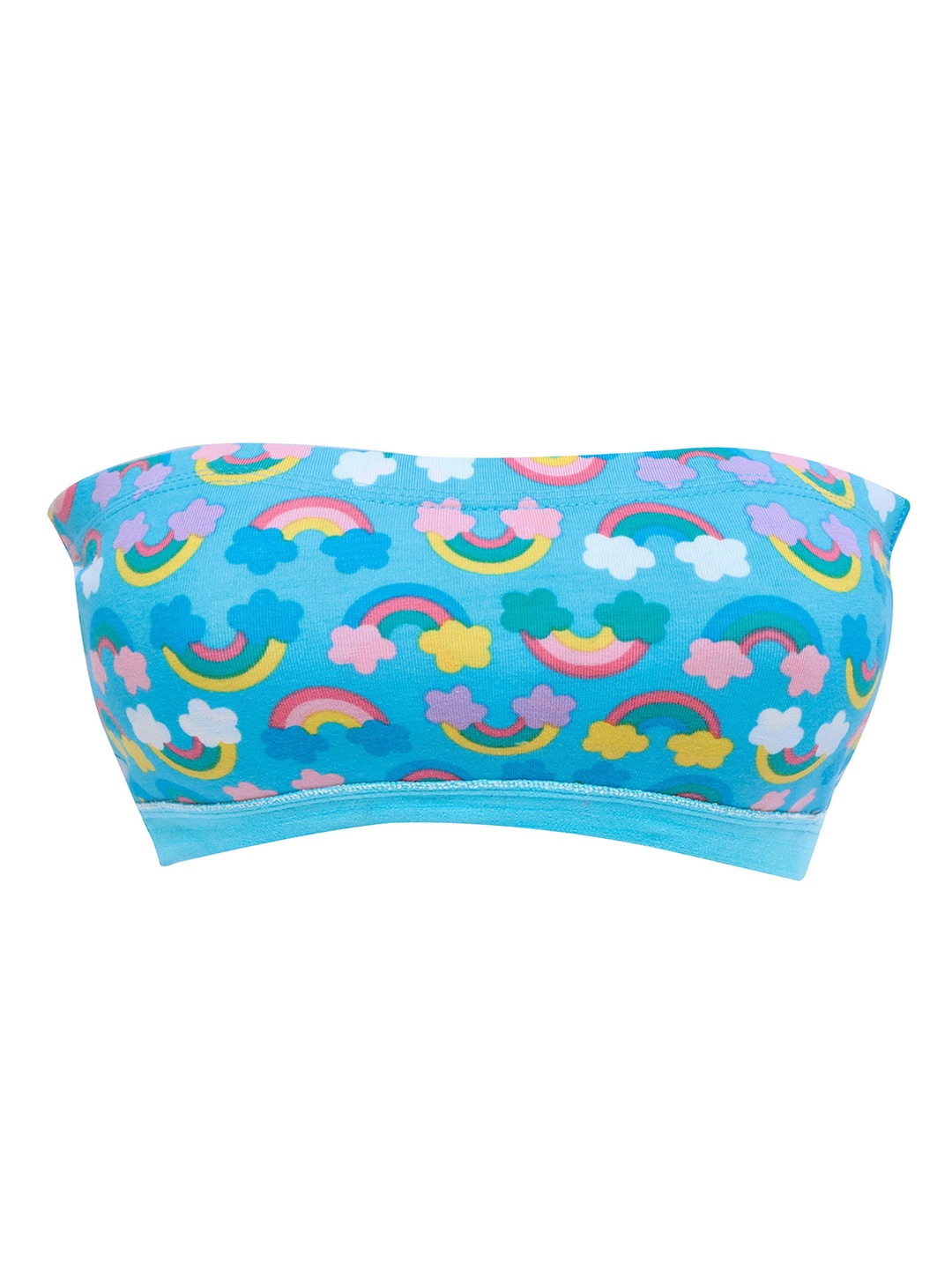 

DChica Girls Blue Printed Strapless Bra