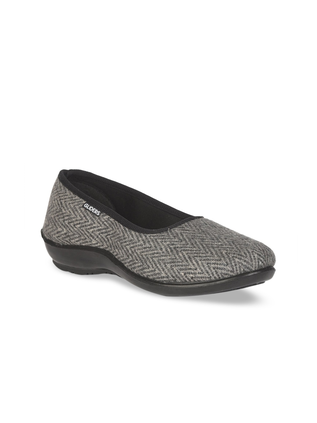 

Liberty Women Grey Woven Design Ballerinas Flats