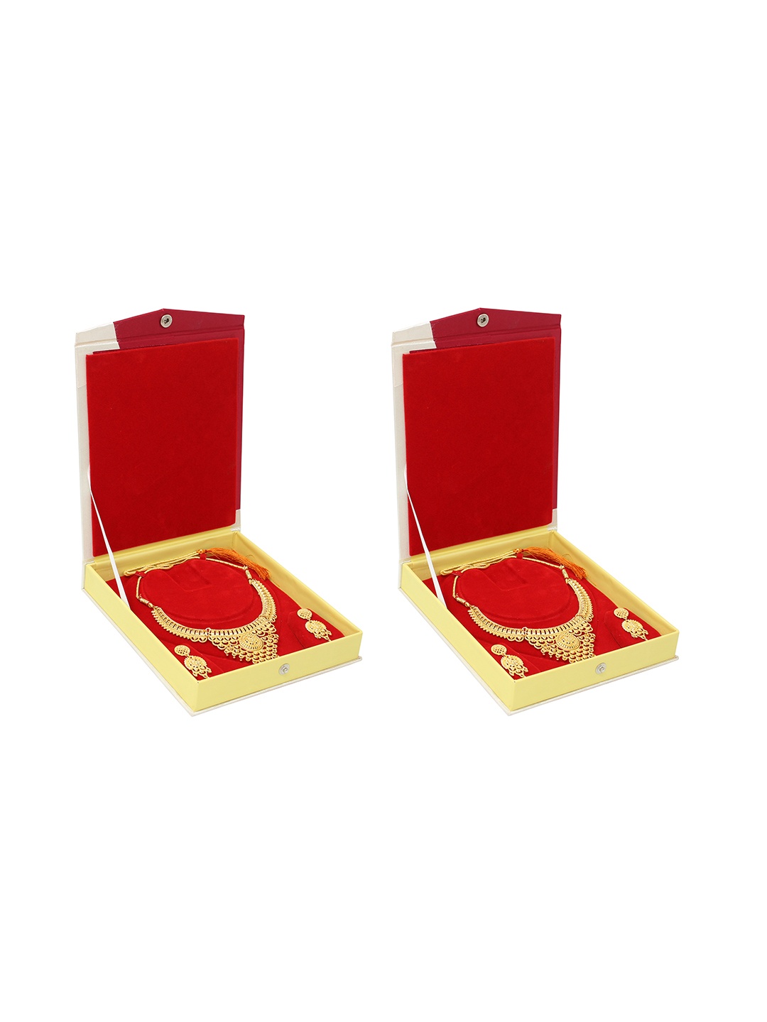

atorakushon Set Of 2 Jewellery Storage Box, Cream