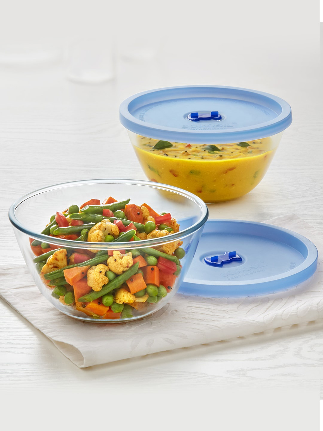 

BOROSIL Glass Mixing & Serving Bowls Transparent Bakeware