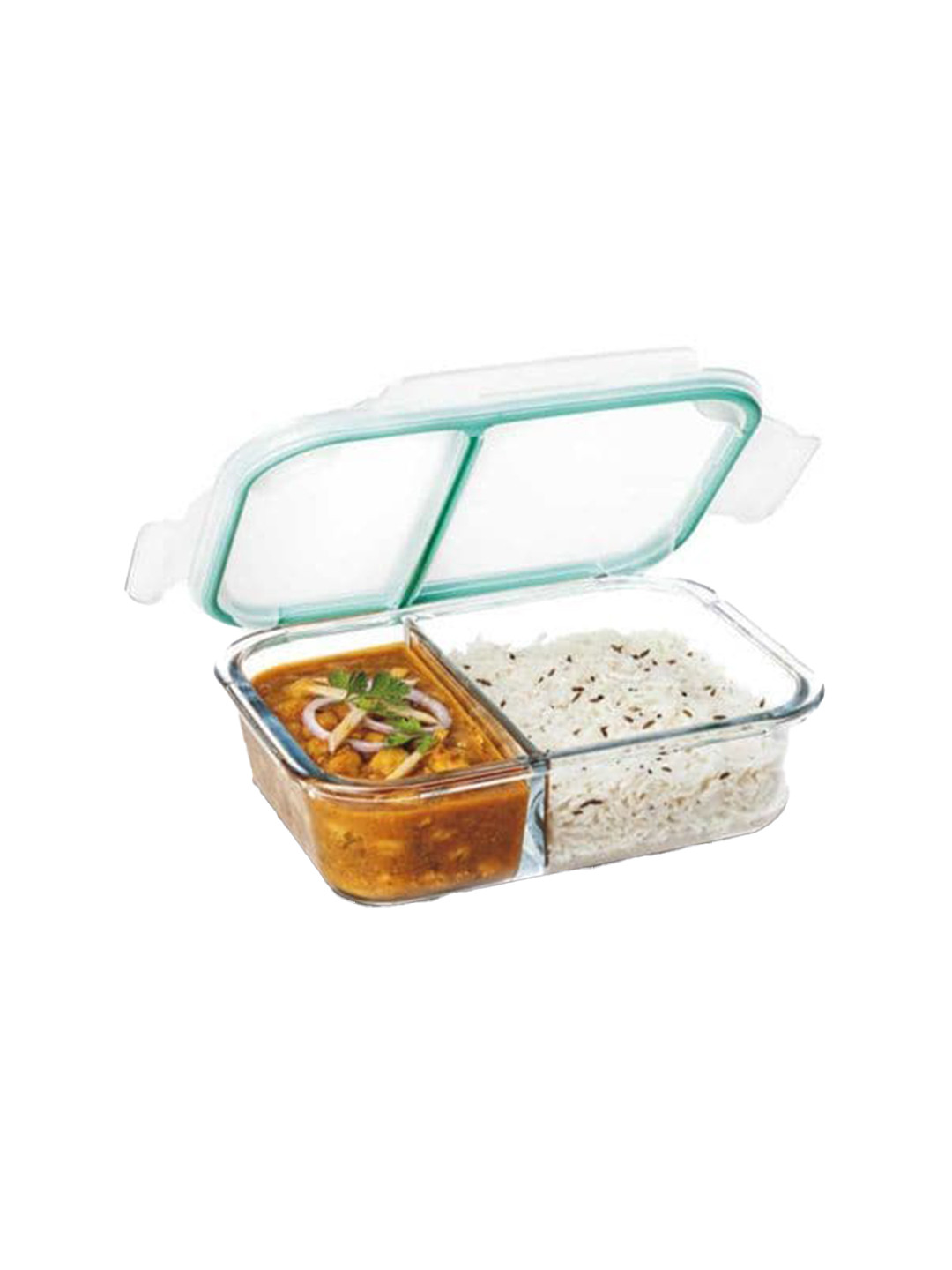 

SignoraWare Transparent High Borosilicate Bakeware Safe Glass Lunch Box 1 L