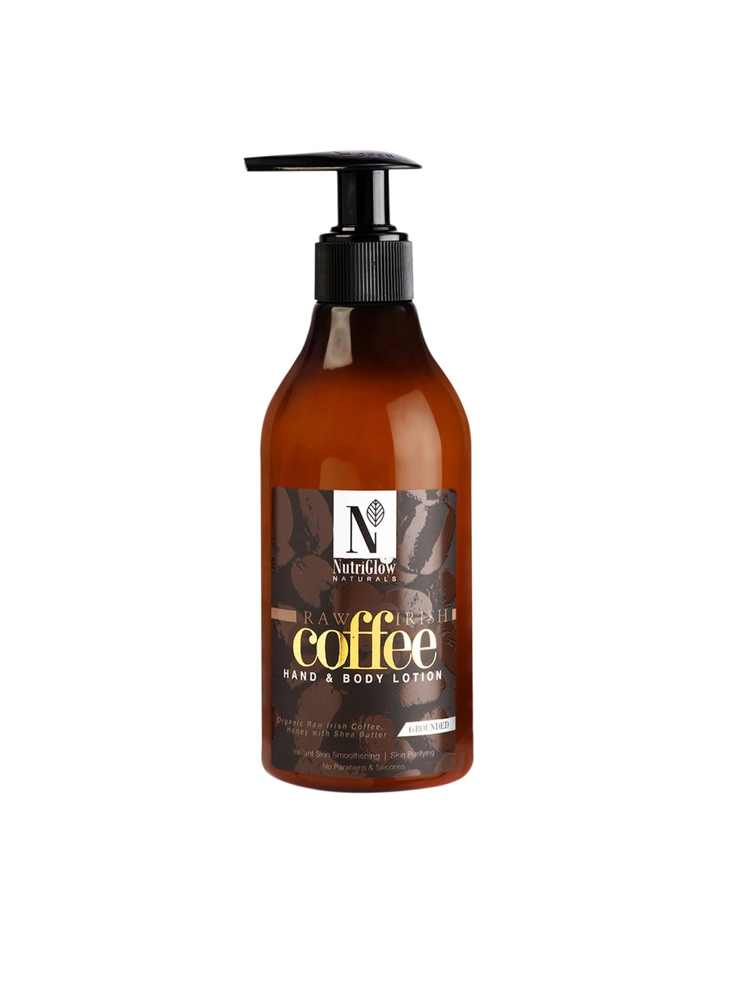 

NutriGlow Naturals Raw Irish Coffee Sustainable Hand & Body Lotion with Honey & Shea Butter - 300ml, Brown