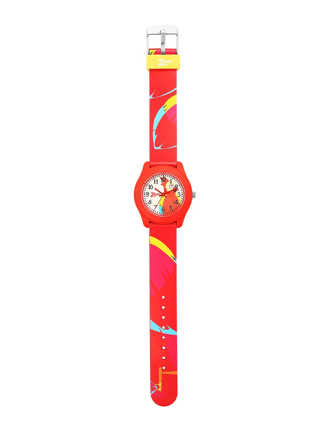 

ZOOP from TITAN Unisex Kids White Printed Dial & Red Straps Analogue Watch 26019PP34