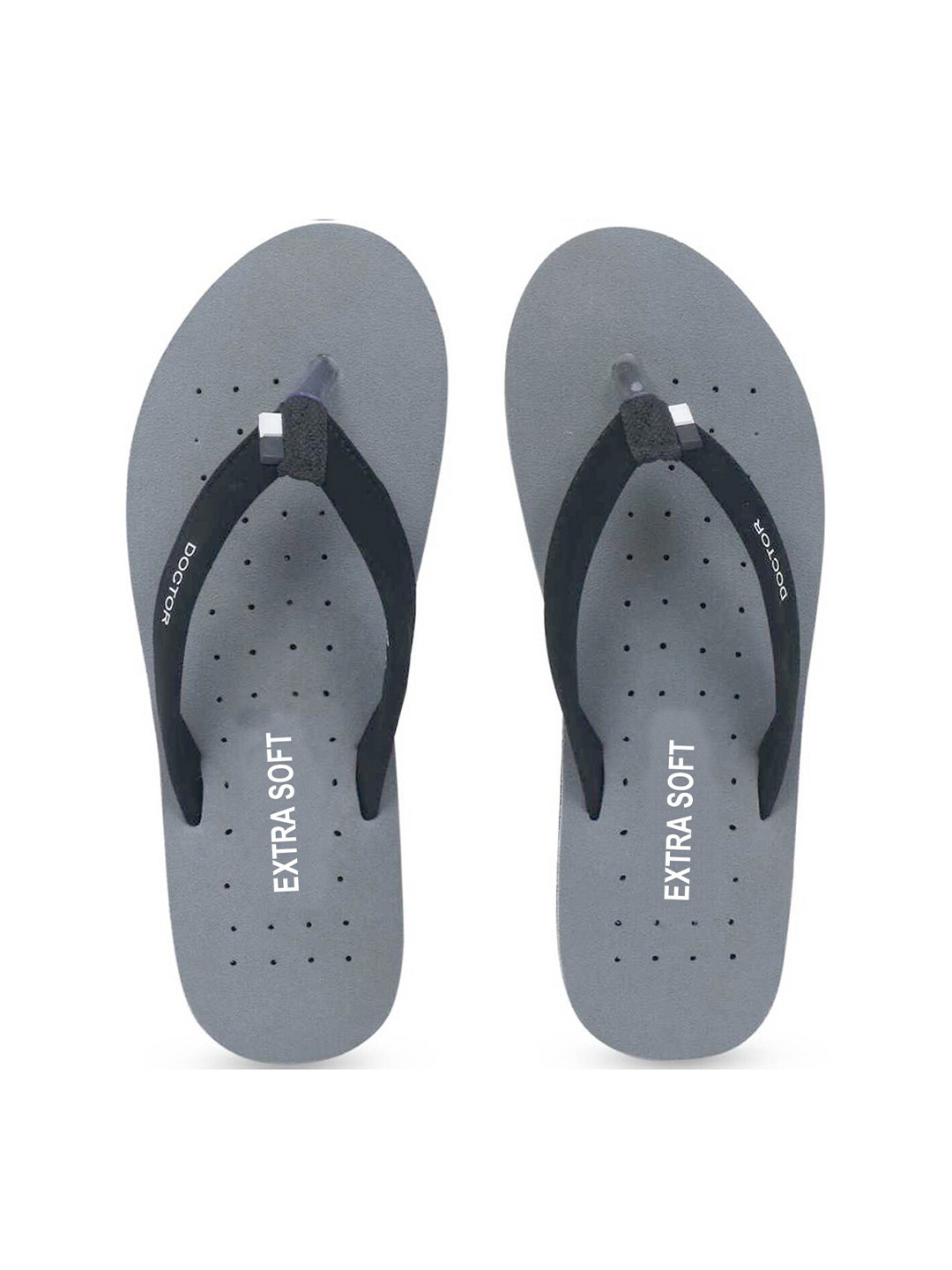 

Cogner Women Grey & Black Room Slippers