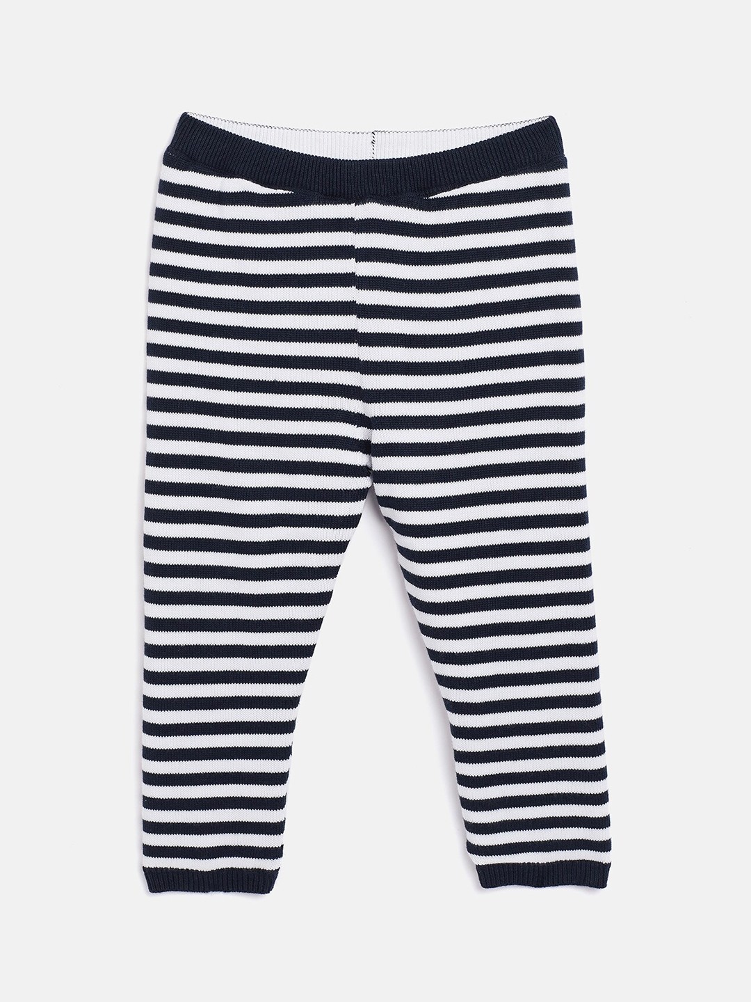 

JWAAQ Kids Unisex Black & White Striped Cotton Lounge Pants