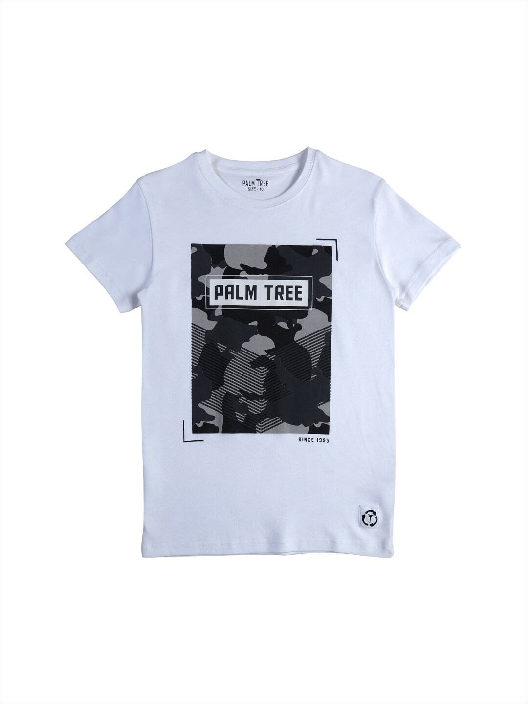 

Gini and Jony Boys White Printed Cotton T-shirt