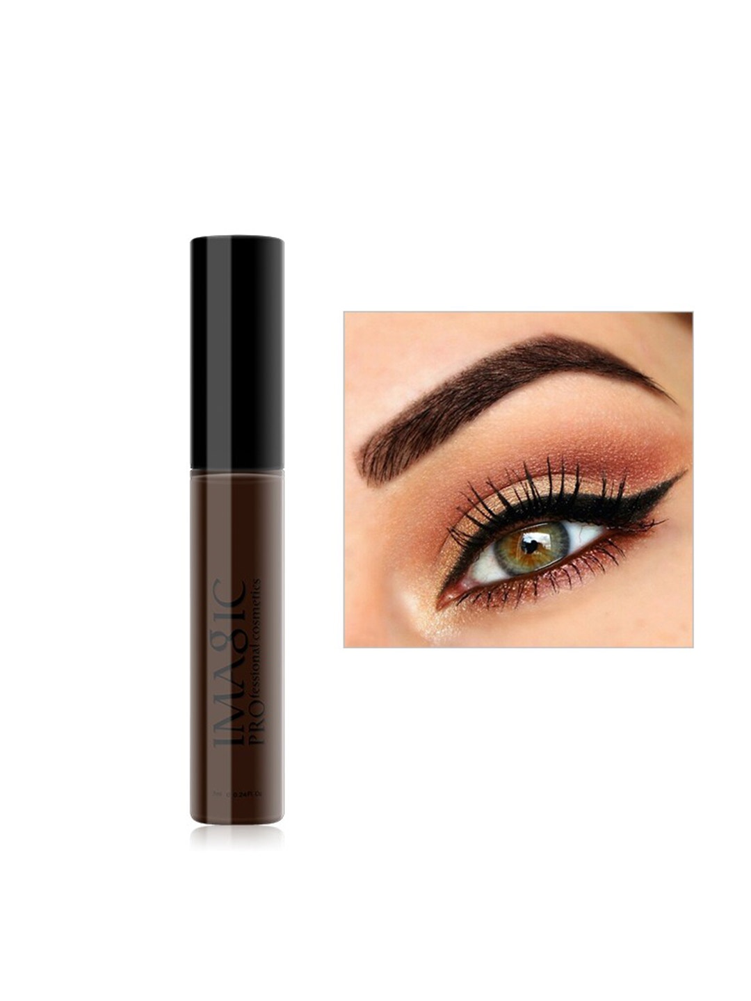 

IMAGIC Women PROfessional Waterproof Eyebrow Mascara 7 ml - EY301-03, Brown
