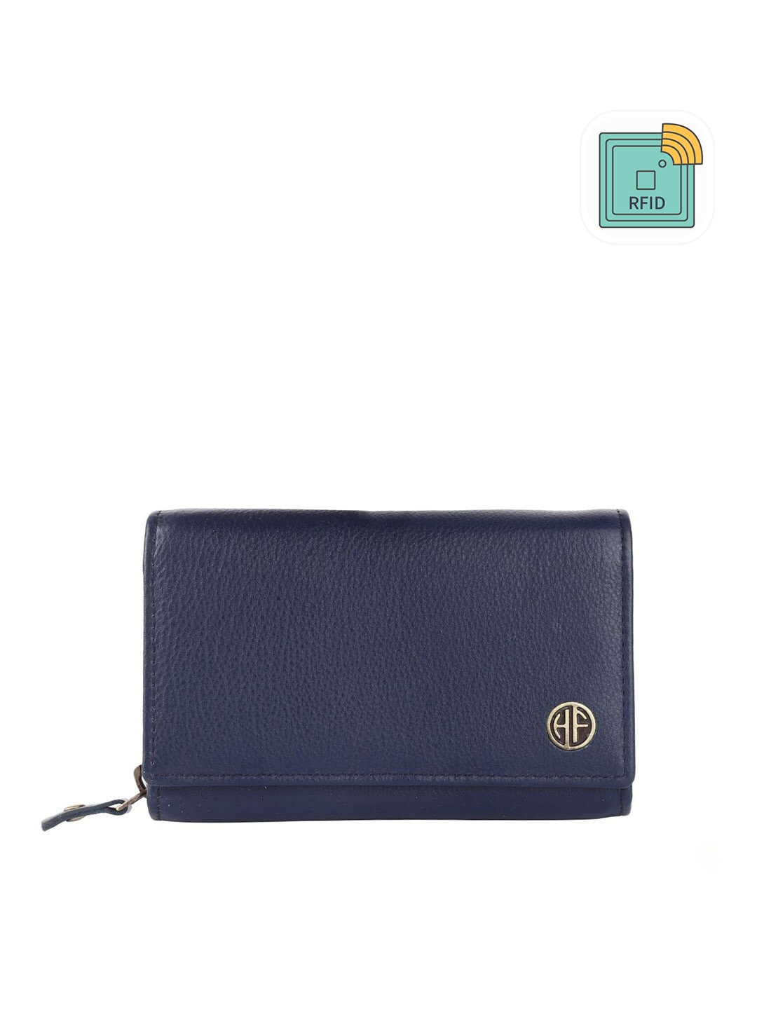 

HAMMONDS FLYCATCHER Women Blue Leather Three Fold Wallet