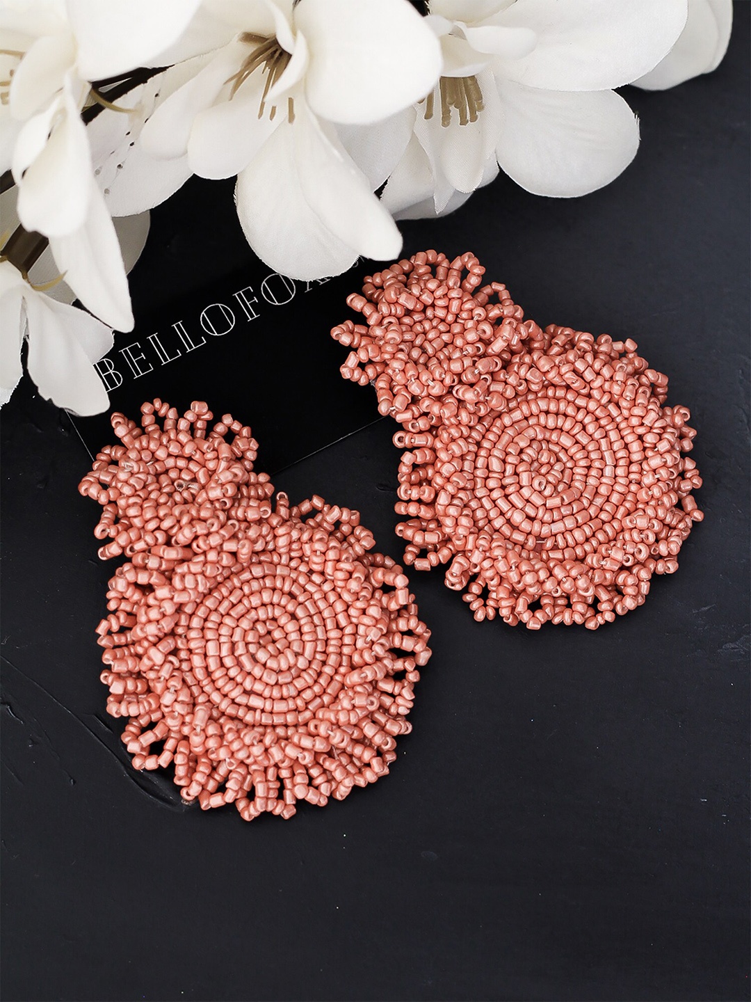 

Bellofox Peach-Coloured Studs Earrings