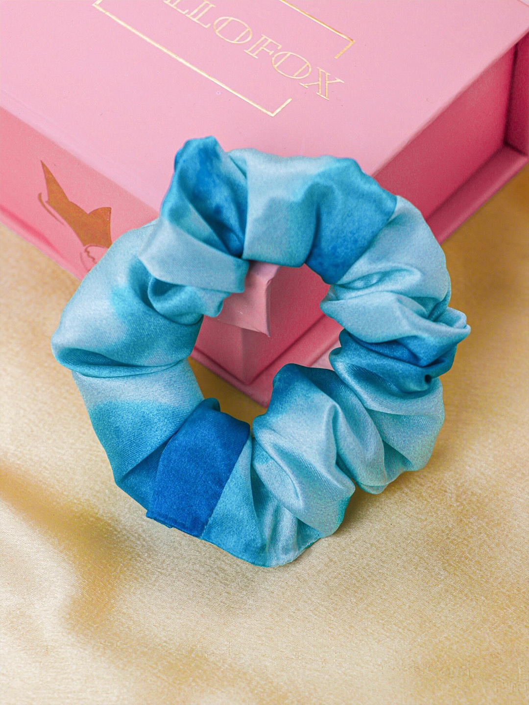 

Bellofox Women Blue & White Tie & Dye Ponytail Holders