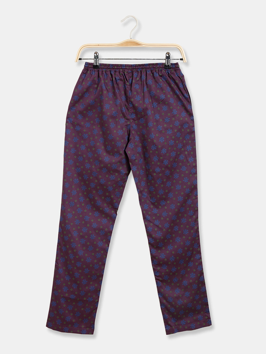 

Rosaline by Zivame Girls Purple Floral Print Cotton Lounge Pant