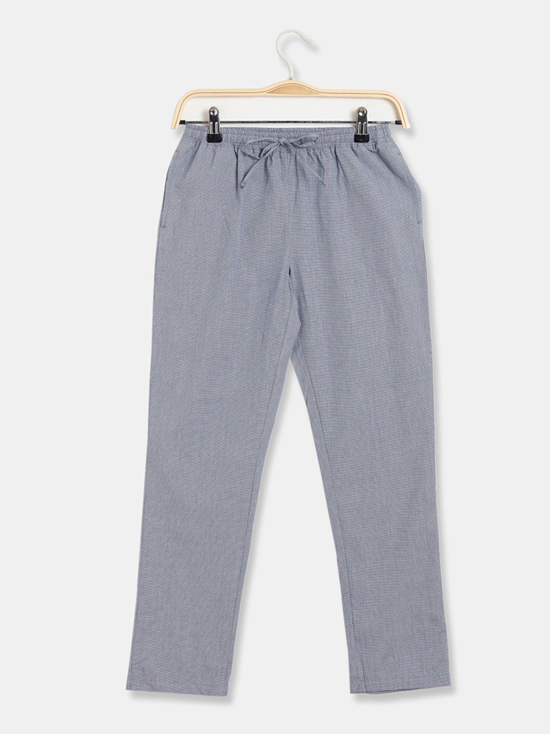 

Rosaline by Zivame Girls Grey Solid Pure Cotton Lounge Pants