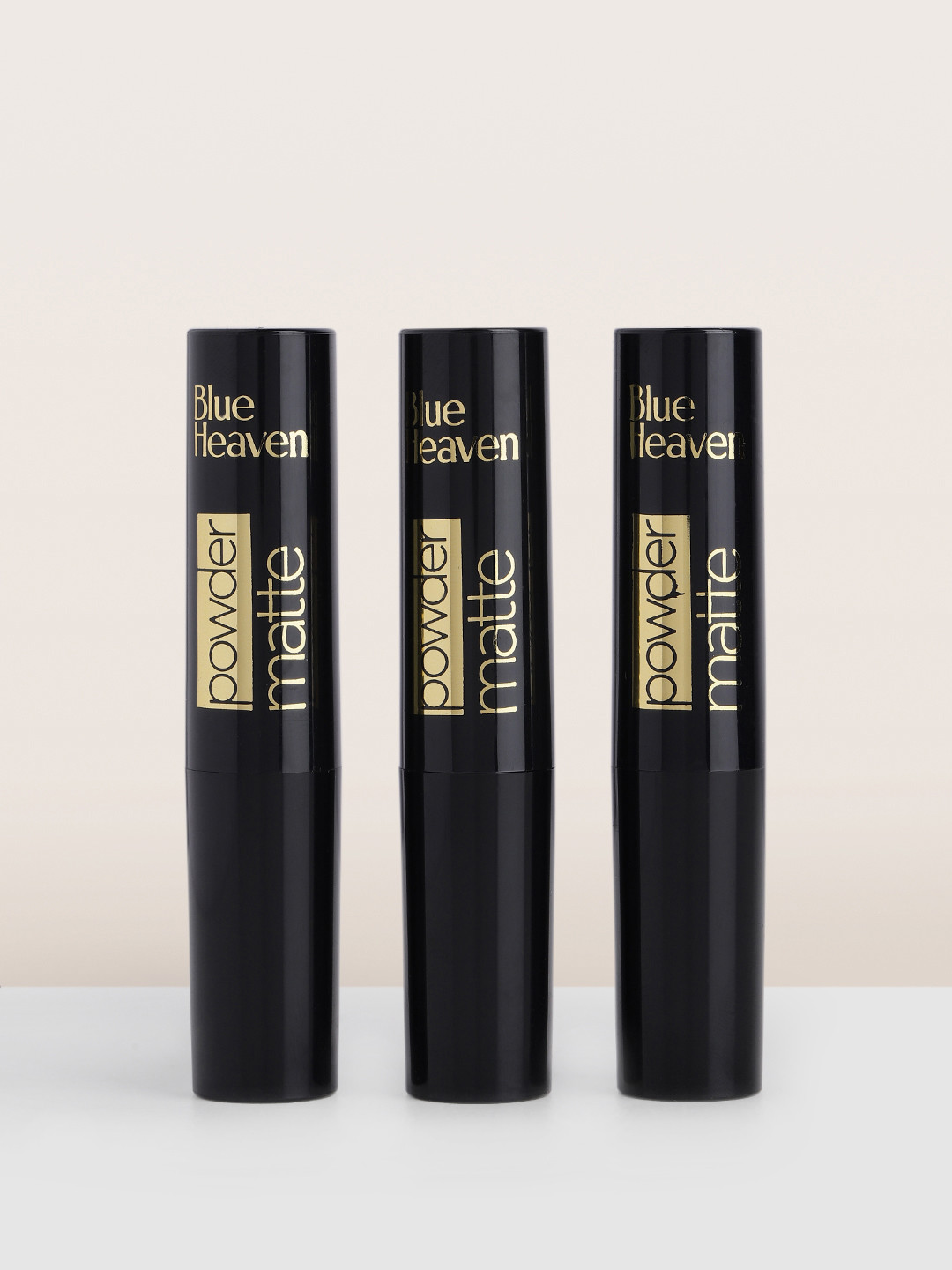 

Blue Heaven Set of 3 Powder Matte Lipsticks 3.5 g each - Sweet Summer Combo, Nude
