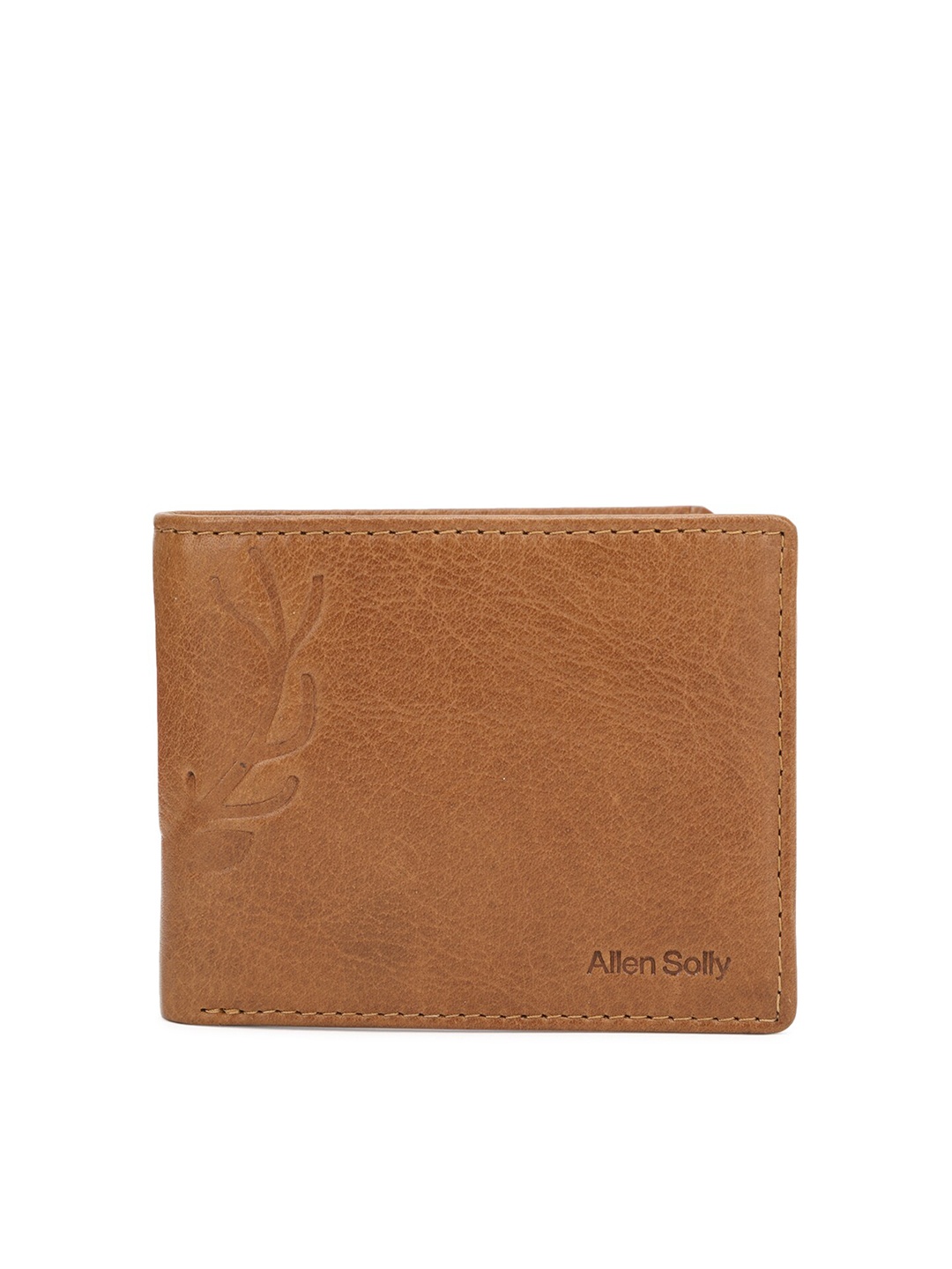 

Allen Solly Men Brown Leather Two Fold Wallet