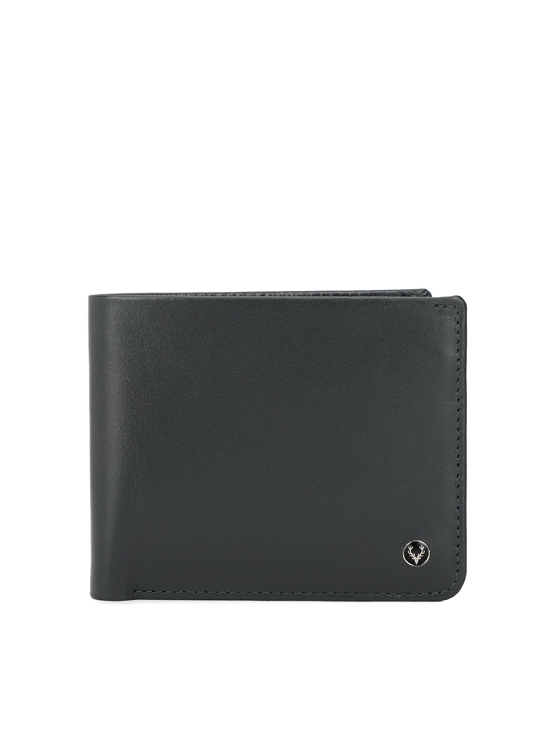 

Allen Solly Men Grey Leather Two Fold wallet