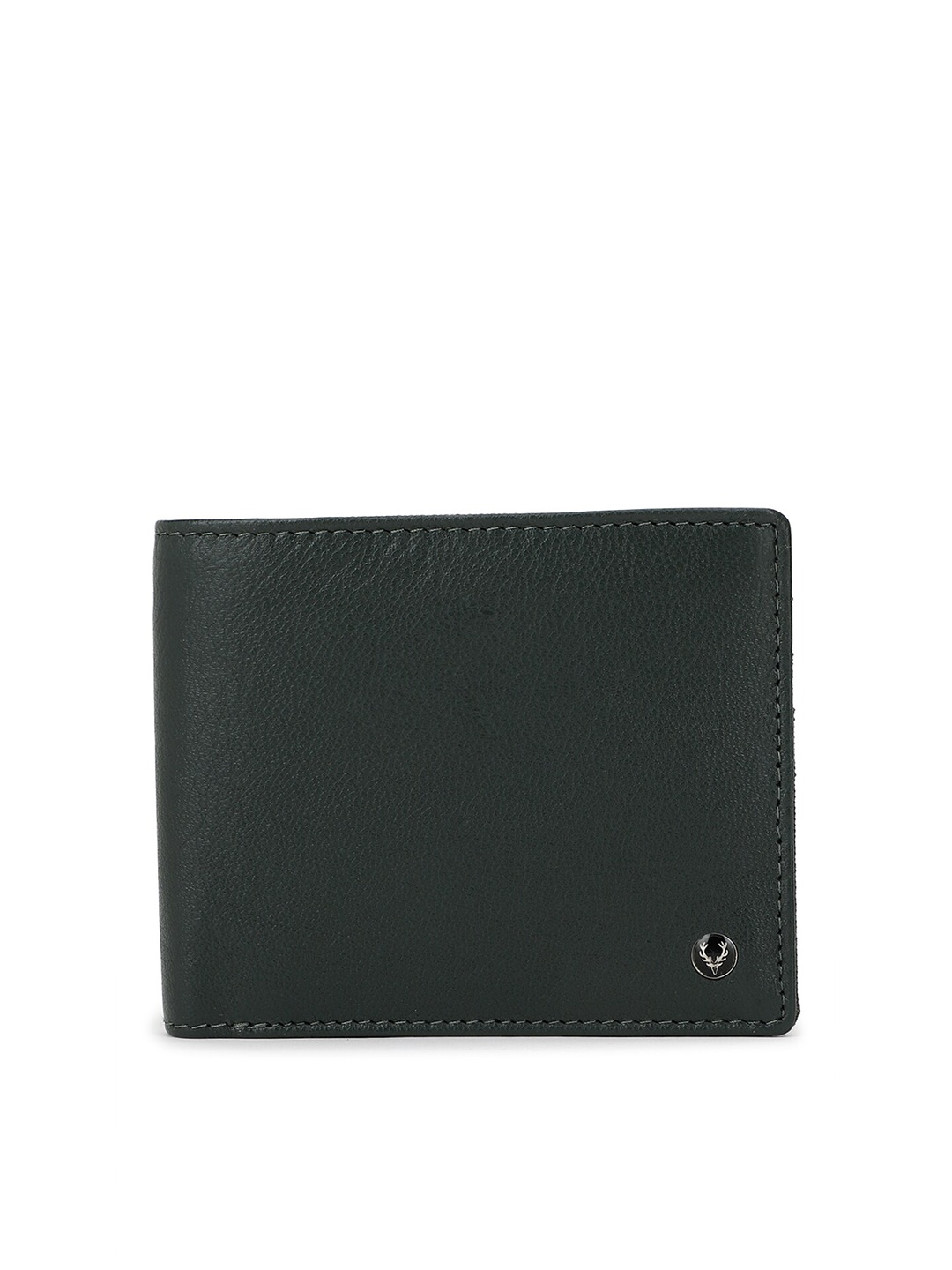 

Allen Solly Men Green Leather Two Fold Wallet
