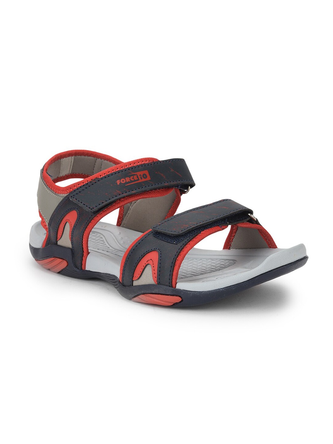 

Liberty Men Printed Leather Sports Sandals, Red