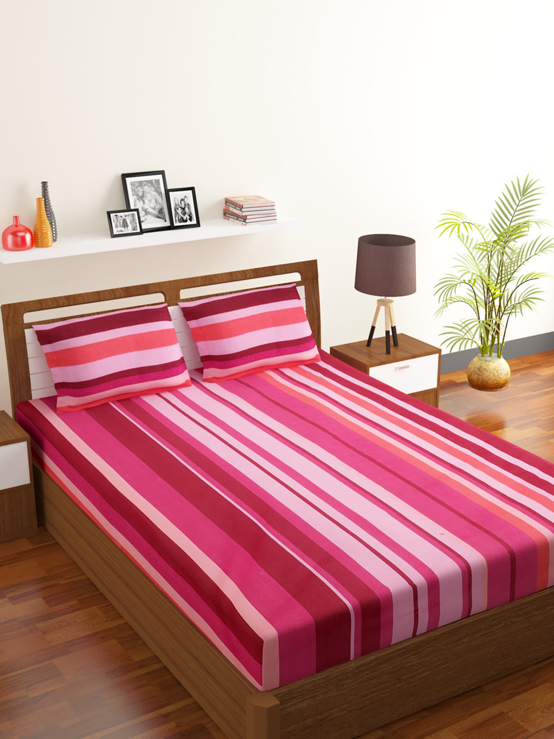 

Rubix Home Unisex Pink Bedsheets