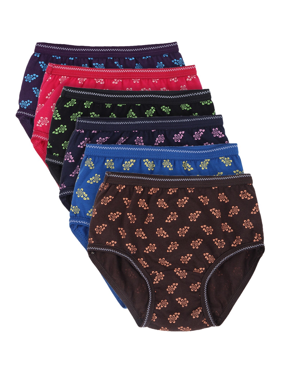 

DYCA Girls Pack Of 6 Assorted Cotton Hipster Briefs
