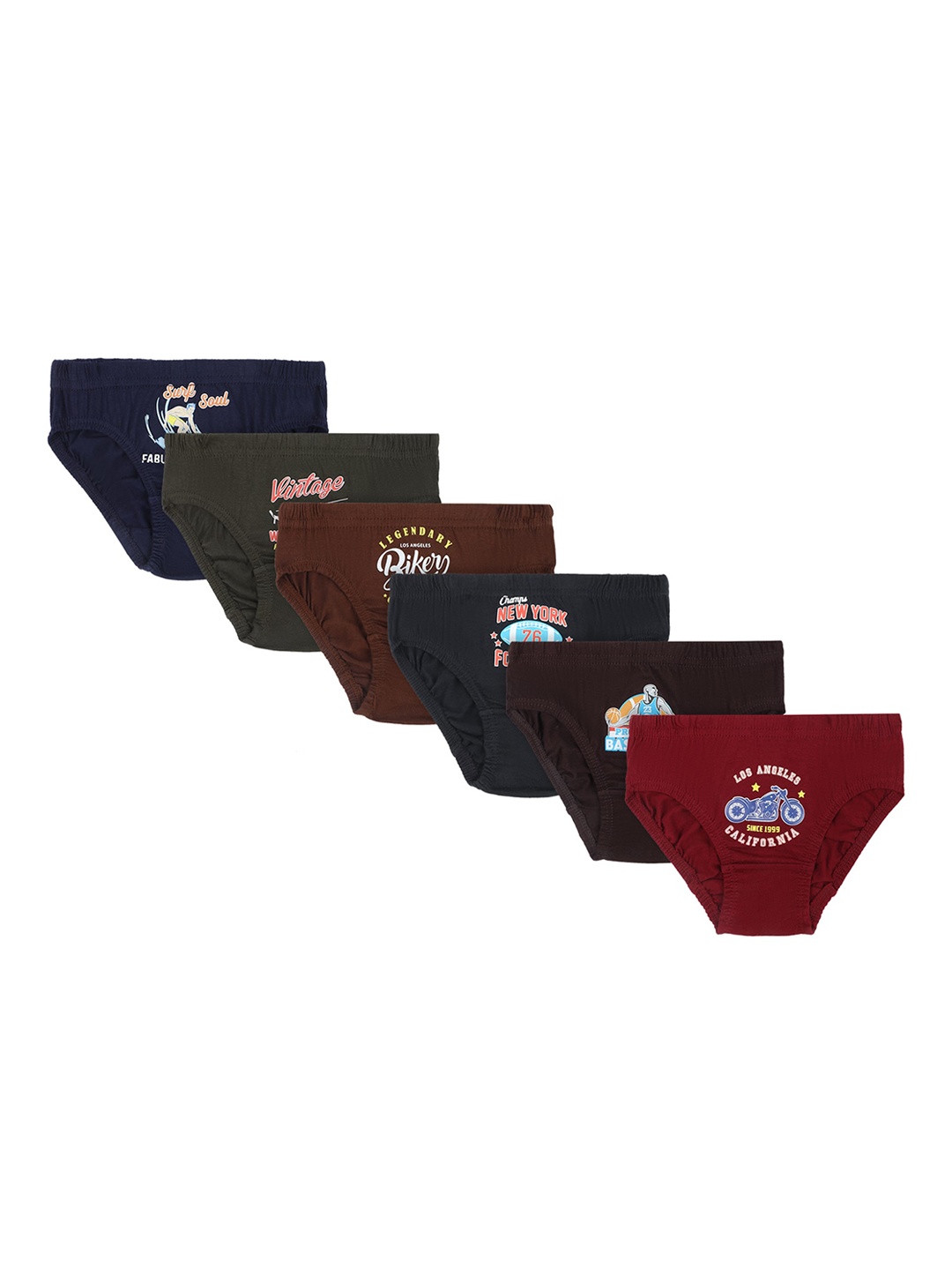 DYCA Boys Pack of 6 Assorted Cotton Briefs DIA502-PK008_P6