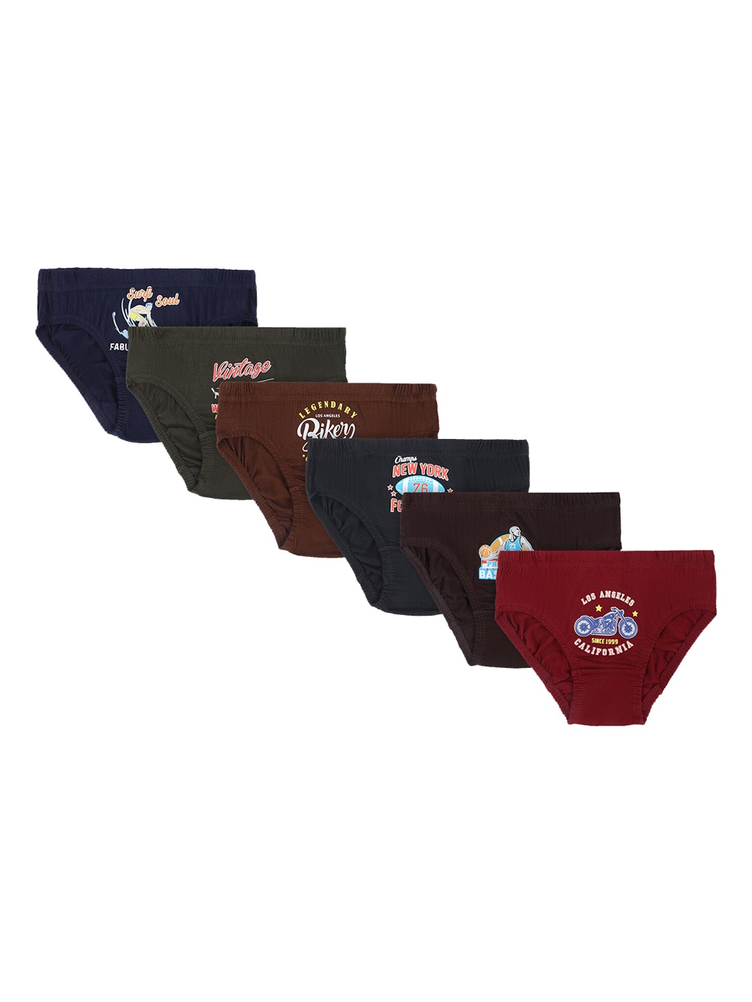 

DYCA Boys Pack Of 6 Assorted Briefs