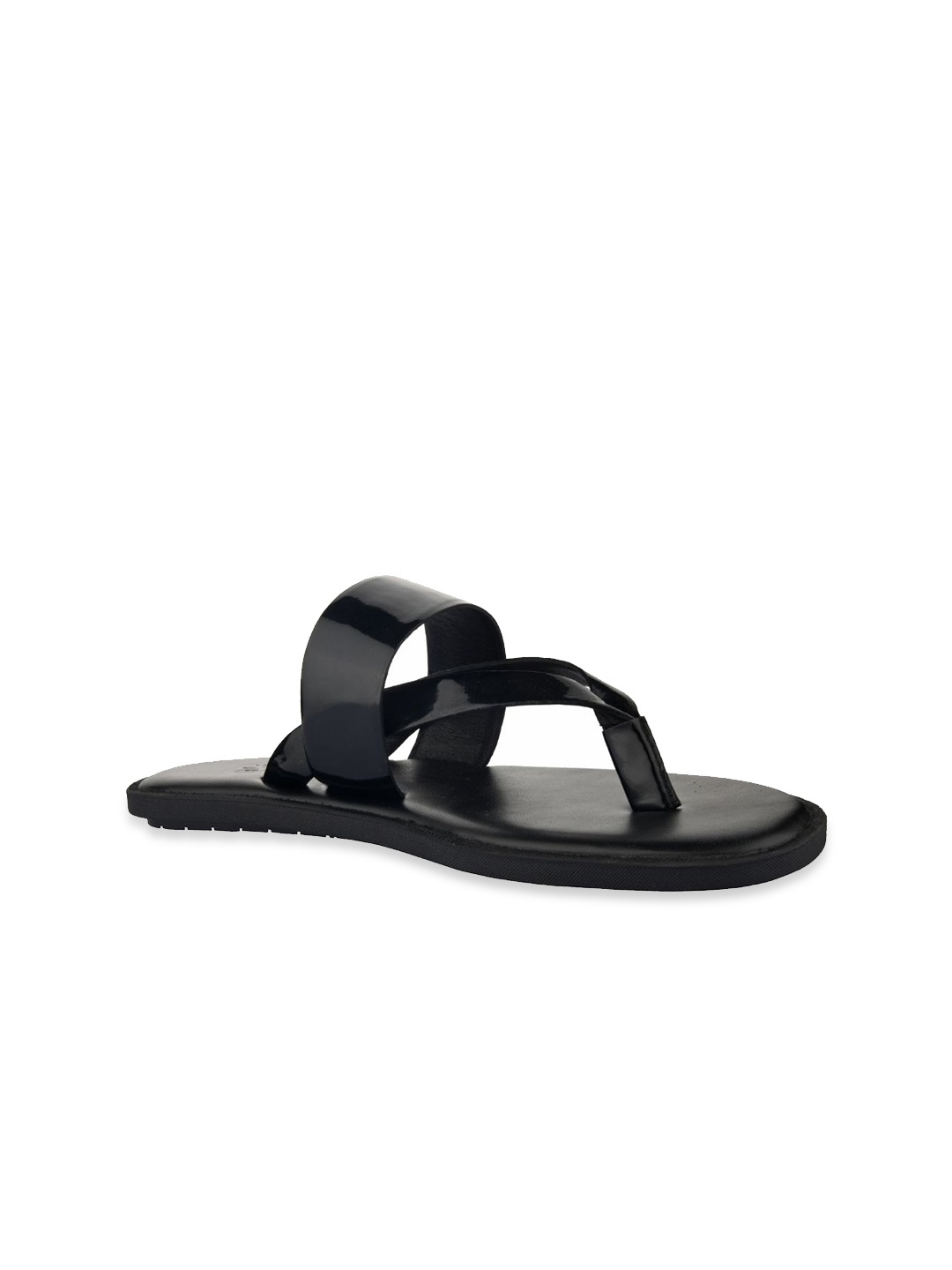 

SKO Men Black Leather Comfort Sandals