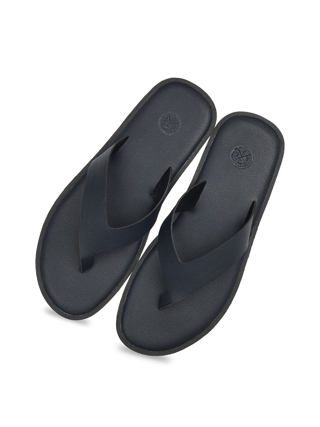 

SKO Men Black Leather Comfort Sandals