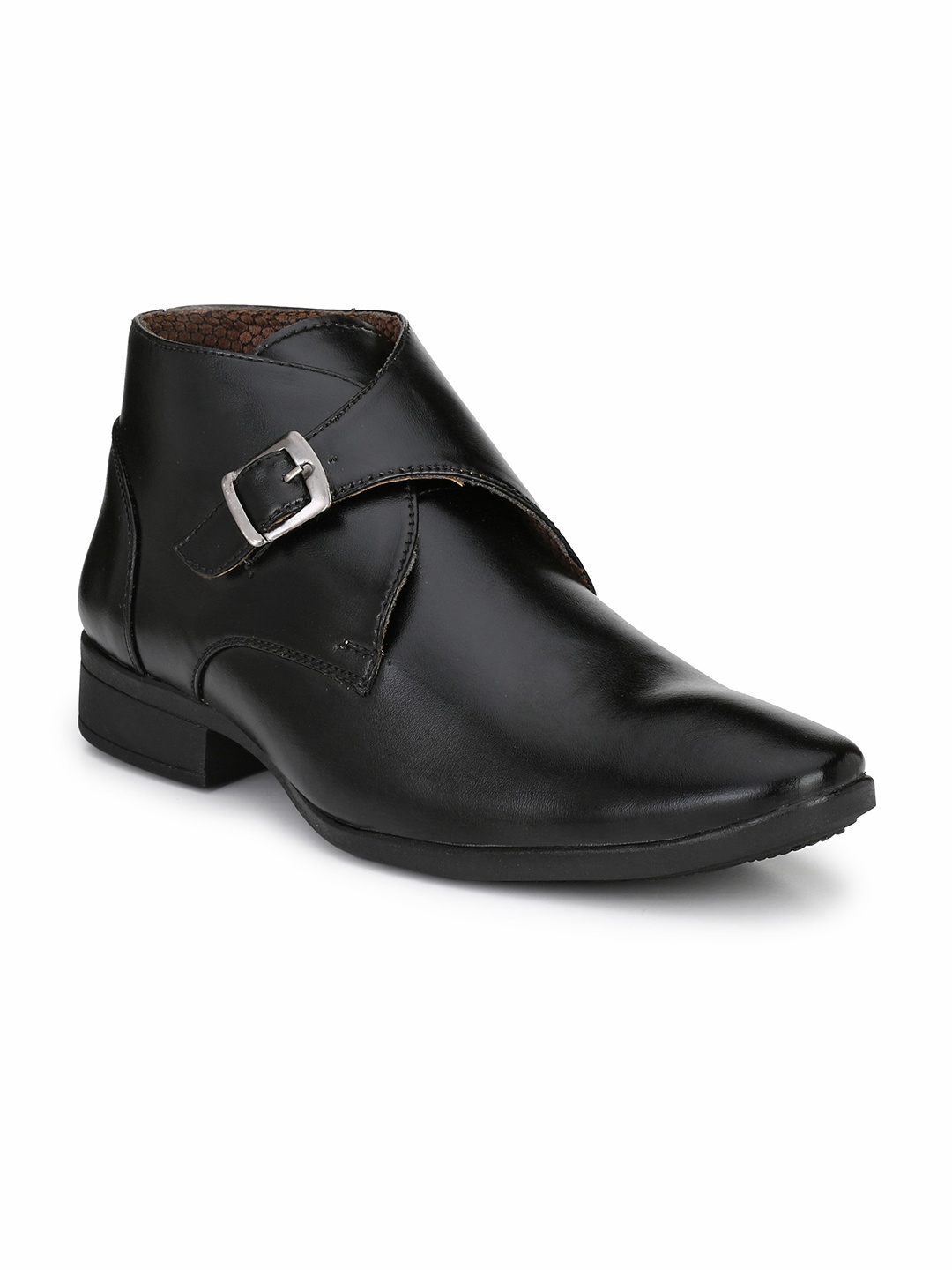 

Hundo P Men Black Solid Formal Boots