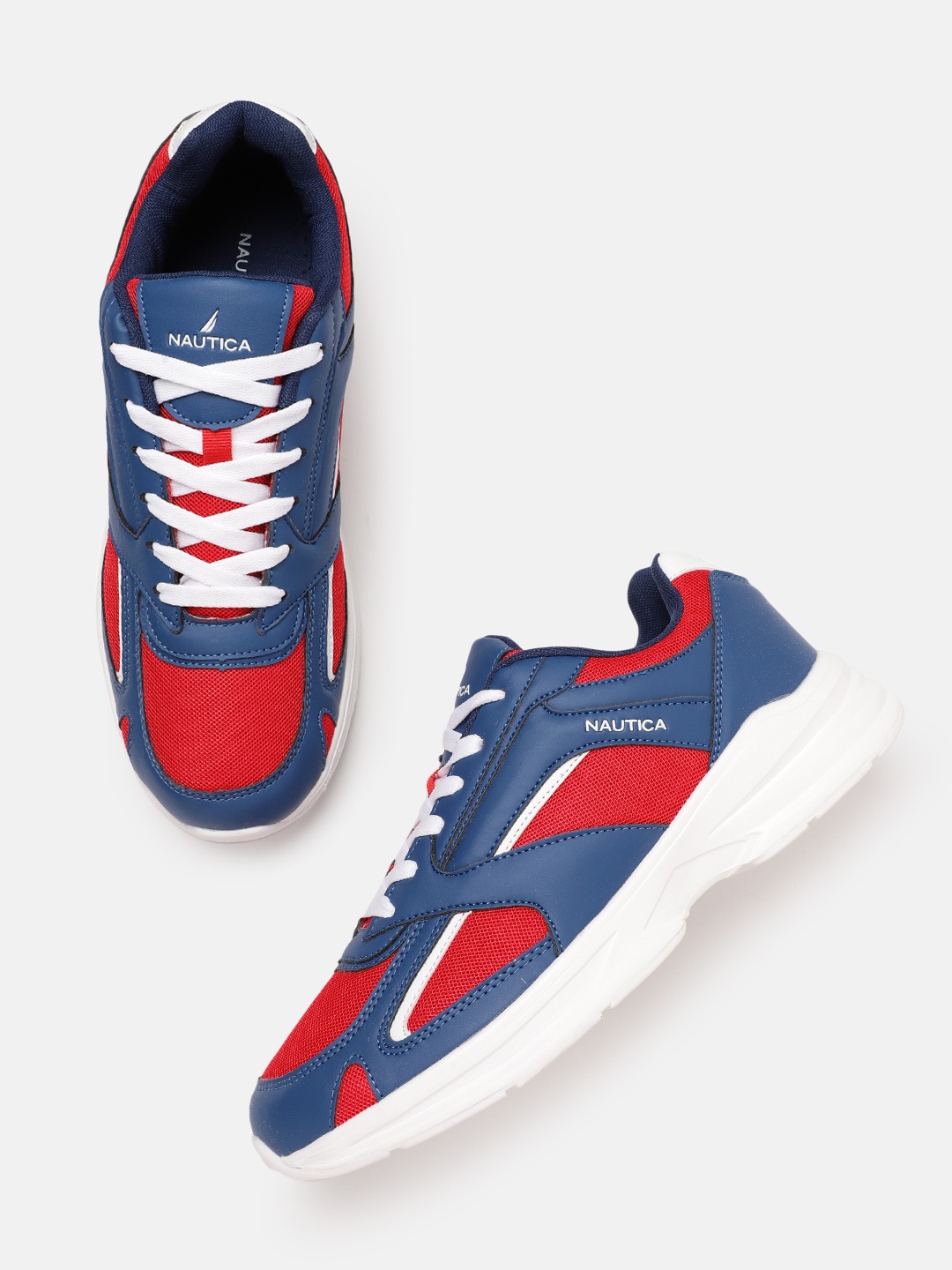

Nautica Men Woven Design Sneakers, Blue