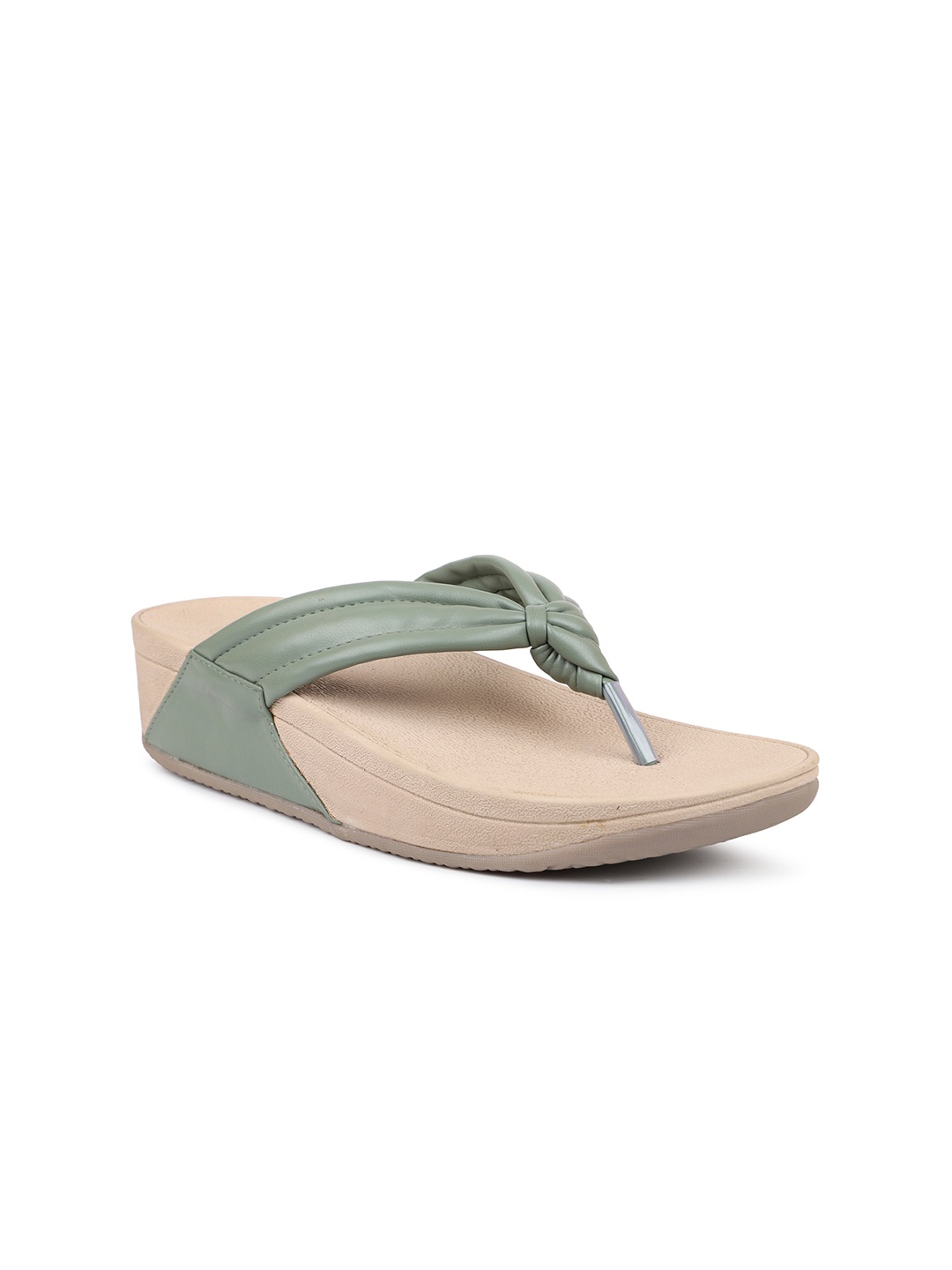 

Inc 5 Green T-strap Platform Heels
