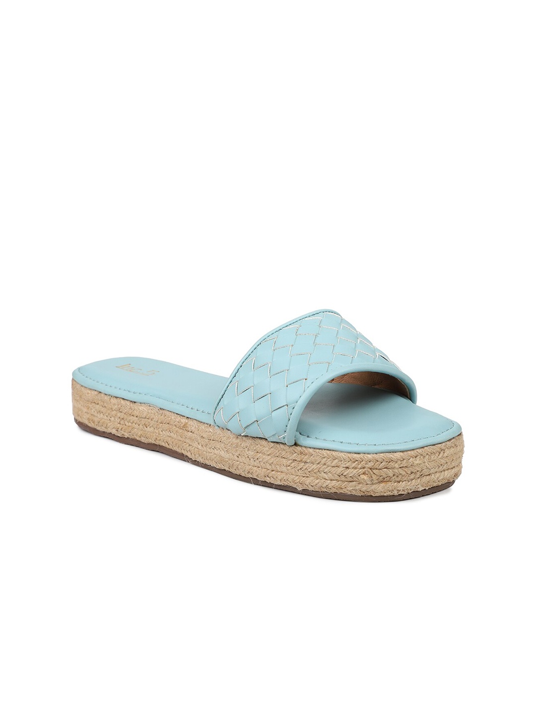 

Inc 5 Women Blue Synthetic Open Toe Flats