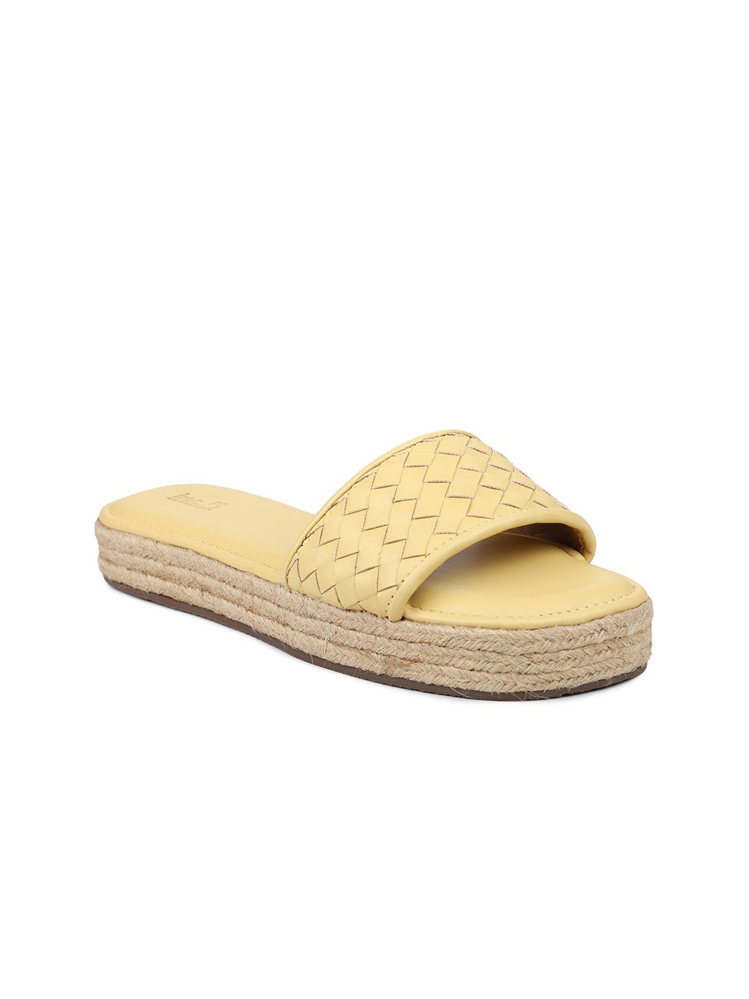

Inc 5 Women Yellow Open Toe Flats
