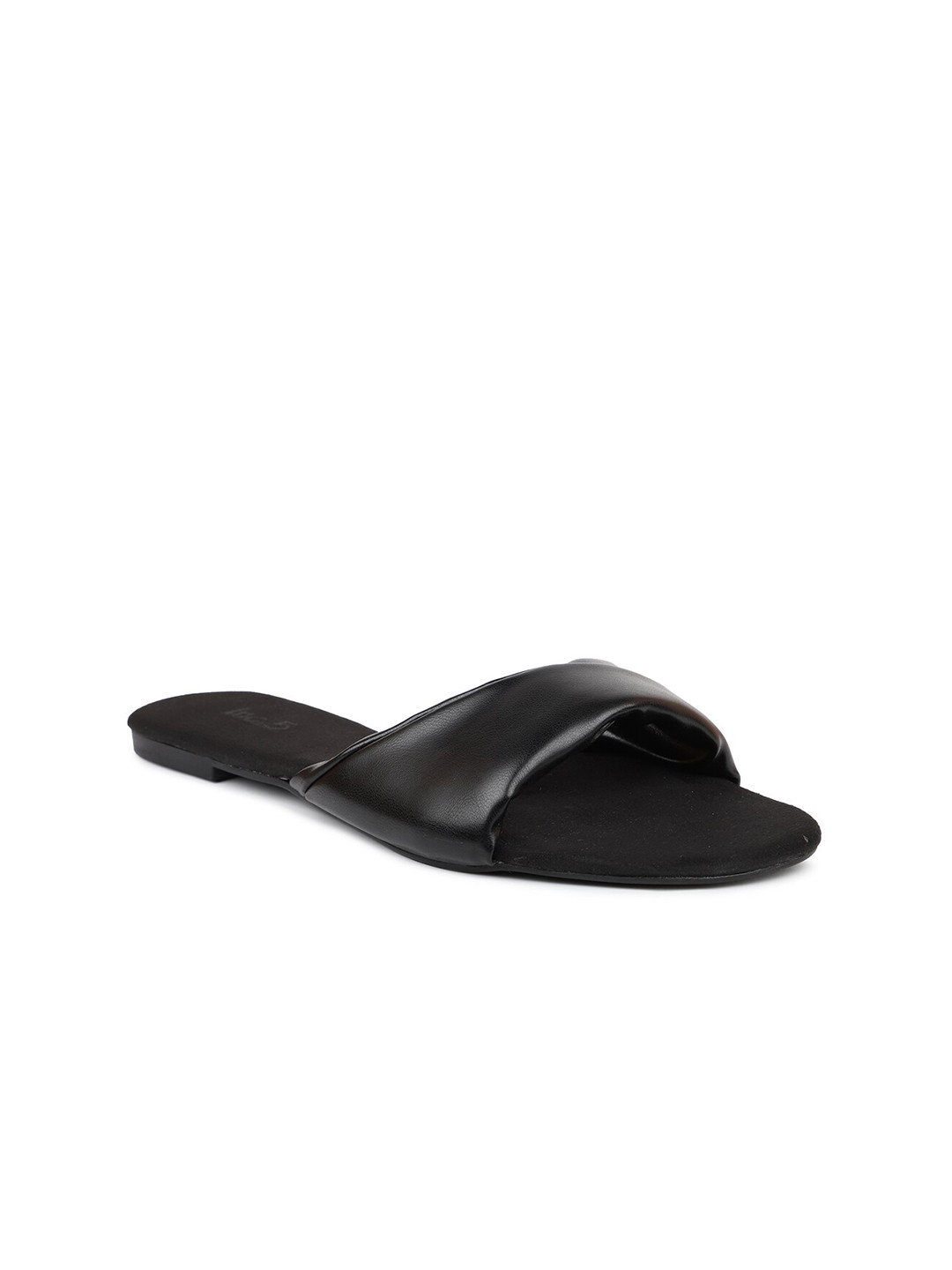 

Inc 5 Women Black Open Toe Flats
