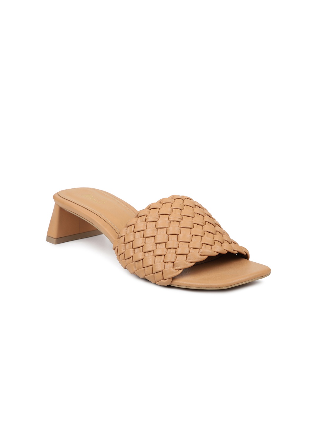 

Inc 5 Women Beige Textured Block Sandals