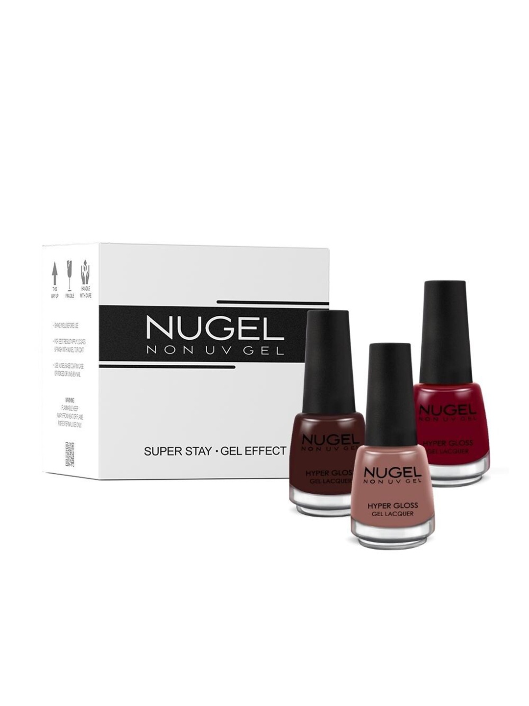 

NUGEL Set Of 3 Cake Collection Nail Polish 39ml, Brown