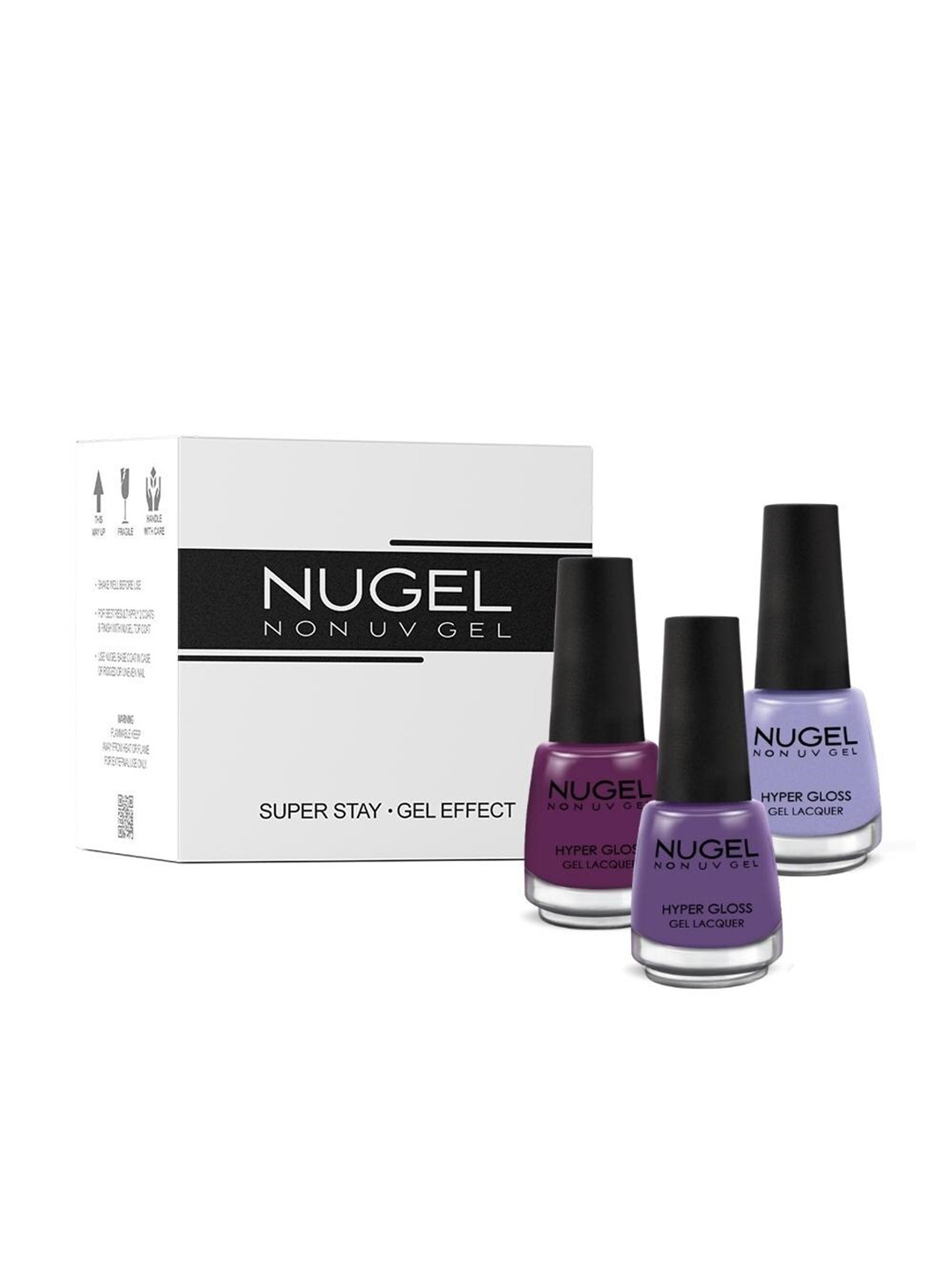 

NUGEL Set Of 3 Monochrome Nail Polish 39ml, Purple