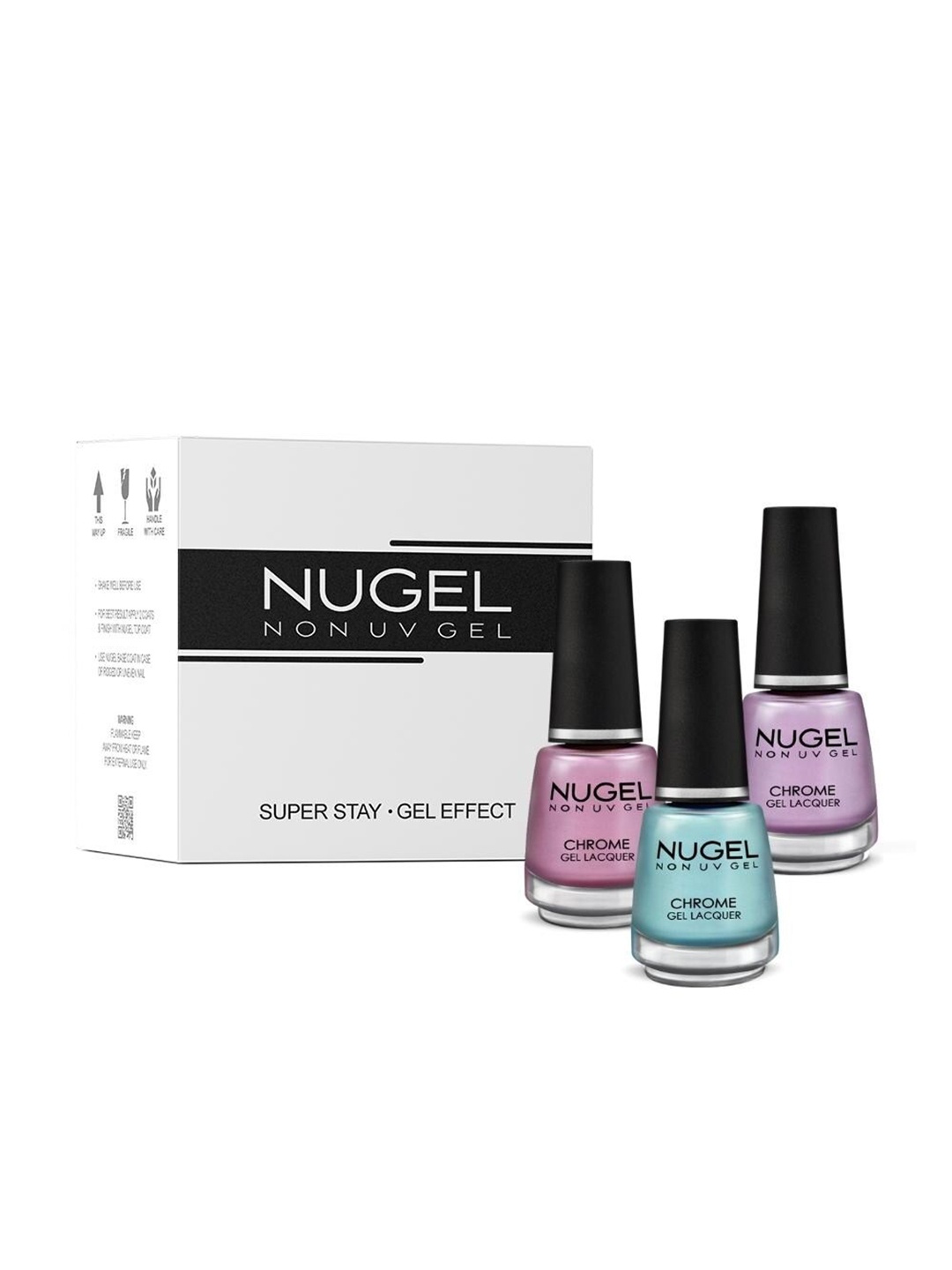 

NUGEL Set Of 3 Disney Collection Nail Polish Aquamarine Blue-C-10 Amethyst-C-11 Pink Blush-C-12 39ml, Purple
