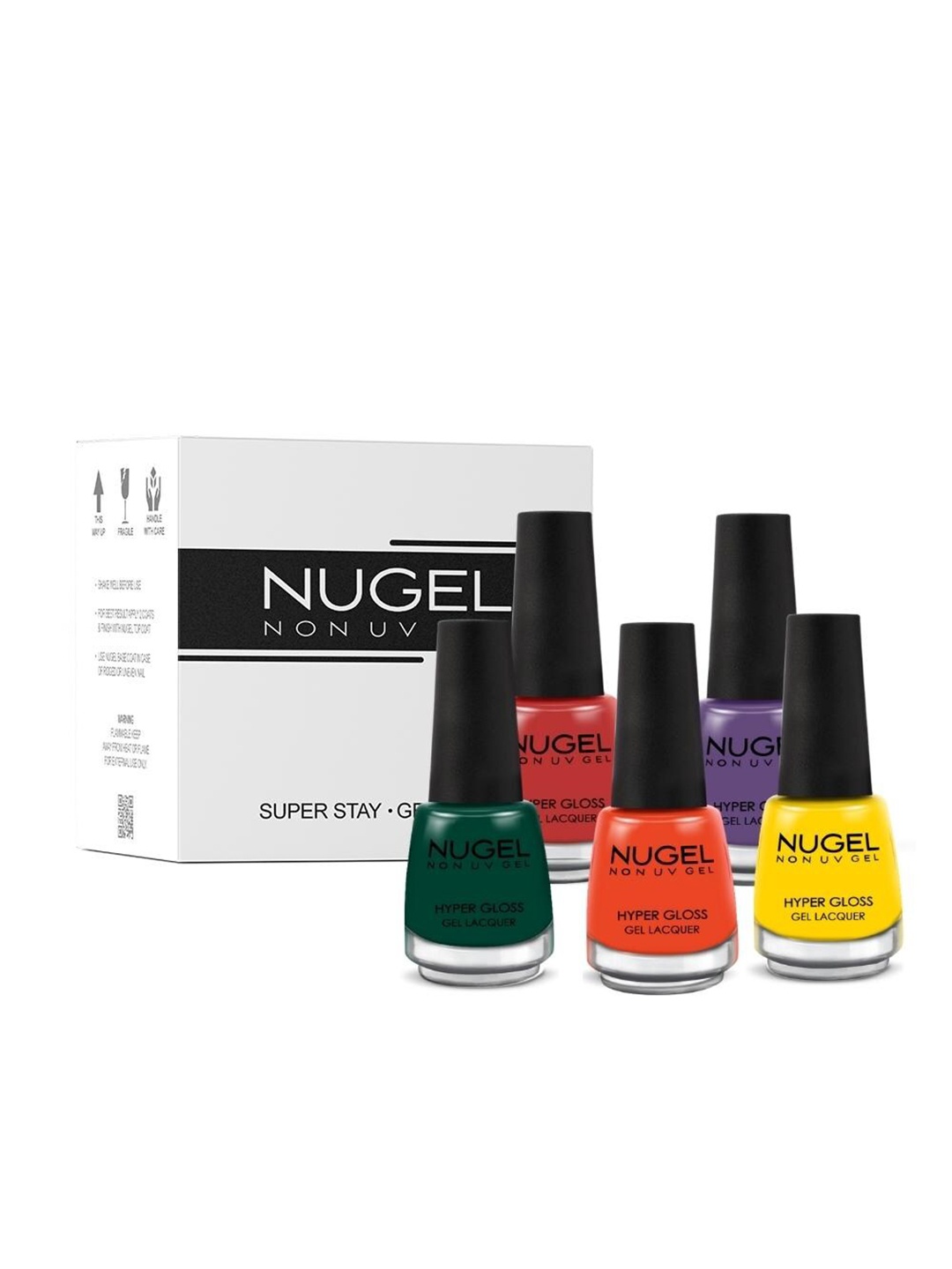 

NUGEL Women Set Of 5 Back to Disco Nail Polish, Orange