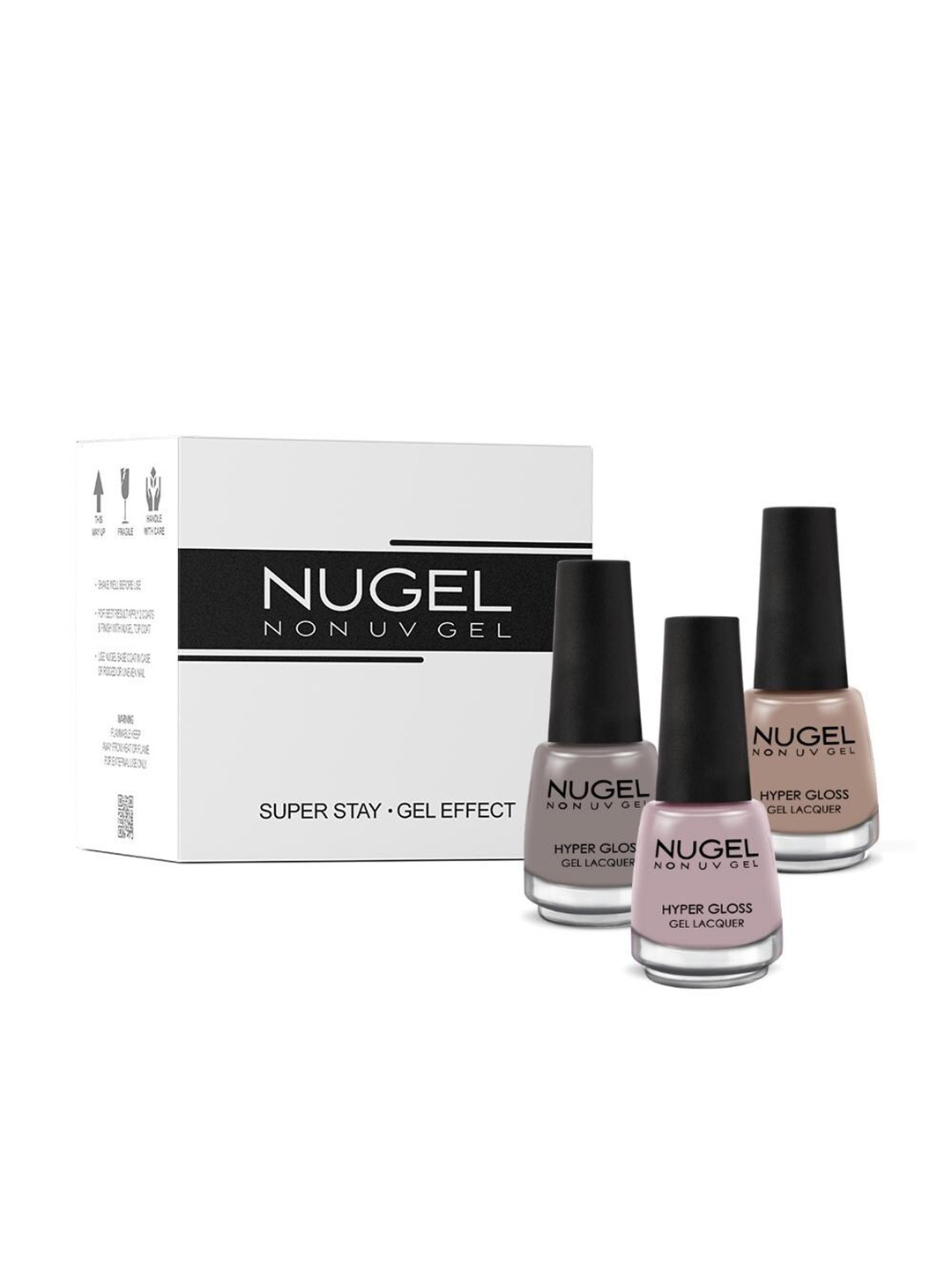 

NUGEL Set of 3 Basic Nude Nail Polish - 39 ml, Purple