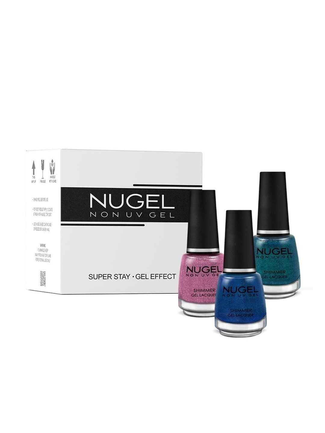 

NUGEL Set Of 3 Shimmer Combo Nail Polish 39ml, Multi