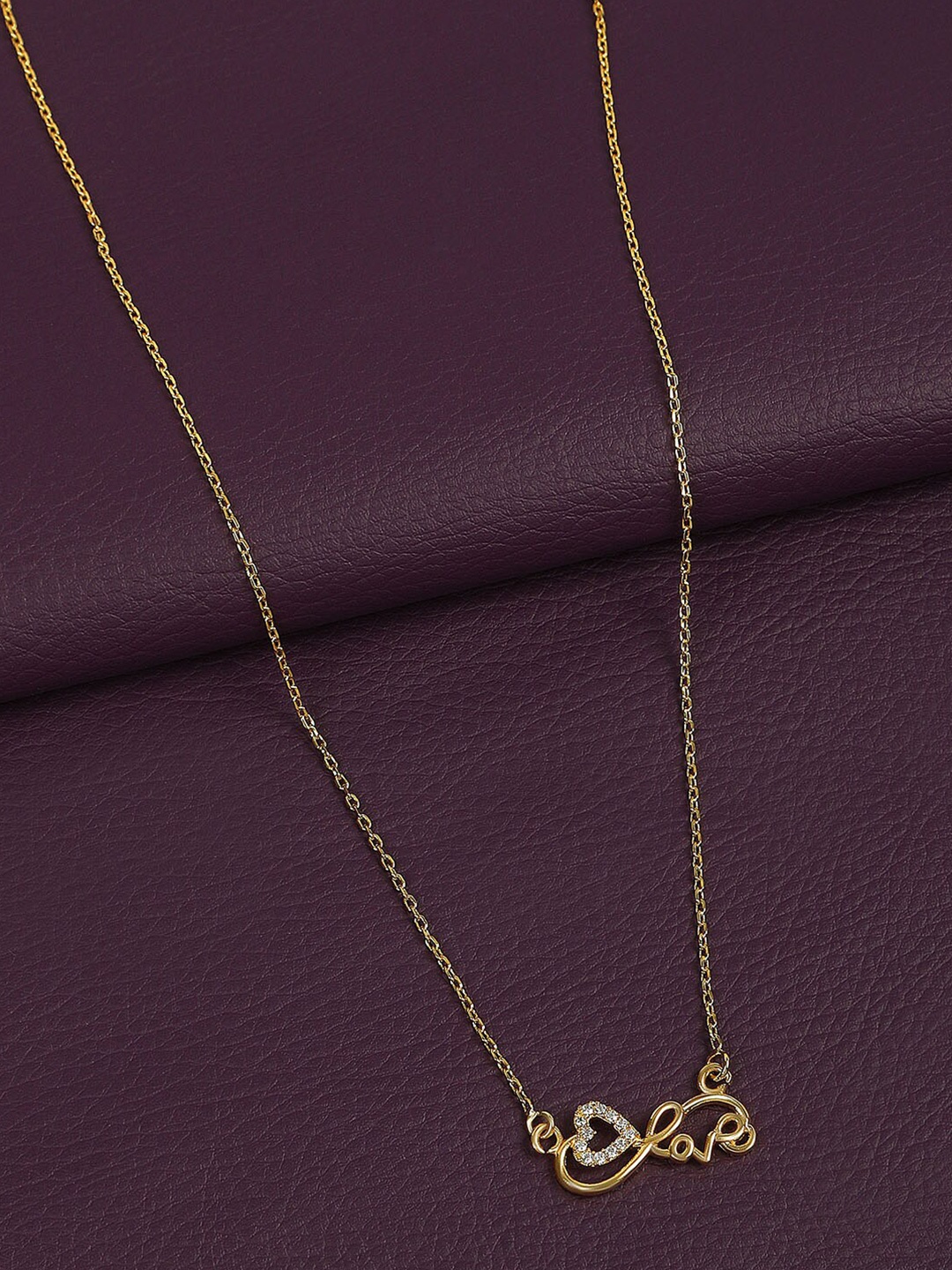 

AccessHer Gold-Toned & White Brass Gold-Plated Handcrafted Necklace