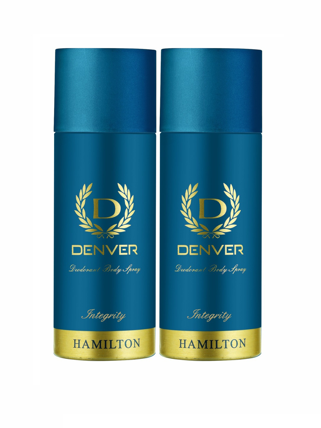 

Denver Men Set of 2 Hamilton Integrity Deodorant Body Spray - 165 ml each, Blue