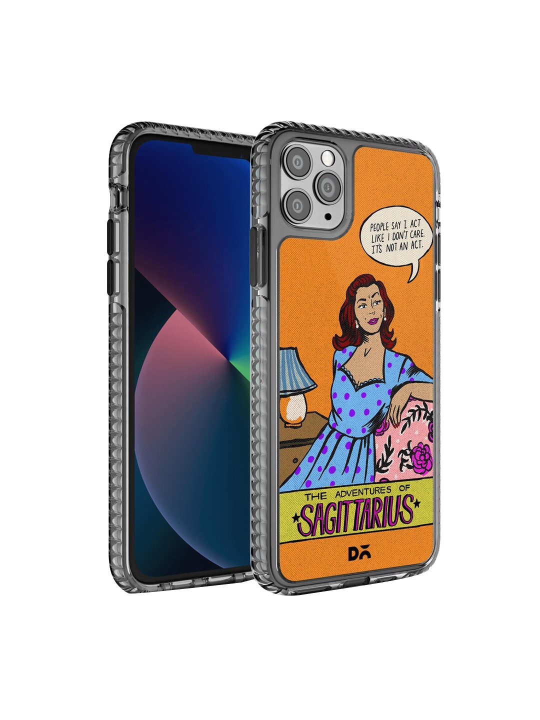 

DailyObjects Yellow & Blue Sagittarius iPhone 11 Pro Max Back Case