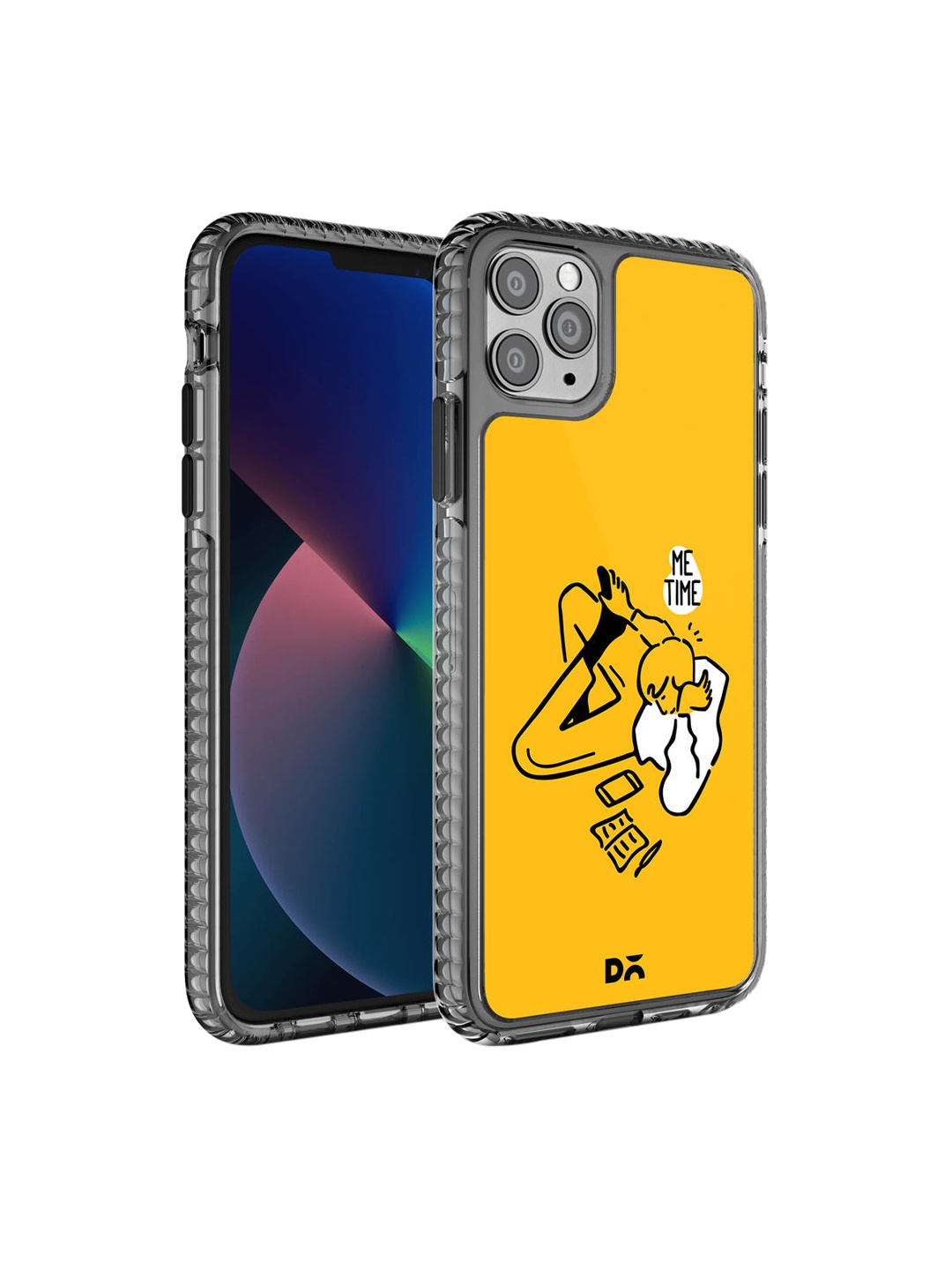 

DailyObjects Yellow & Black Printed Me Time iPhone 11 Pro Phone Case