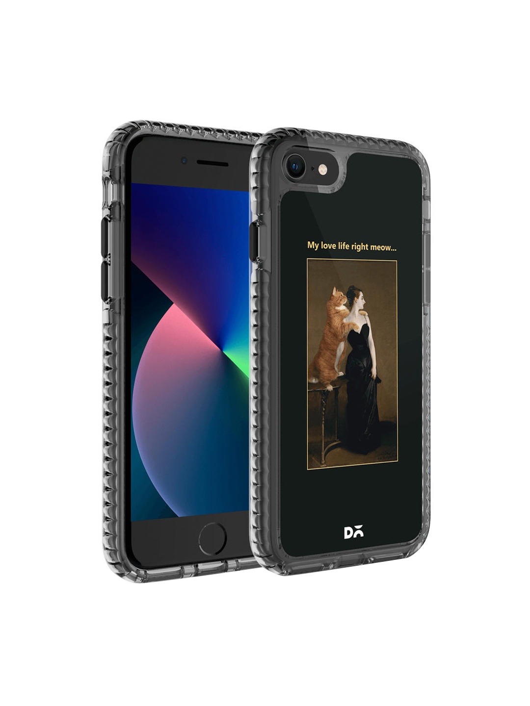 

DailyObjects Black & Brown Printed iPhone SE 2020 Back Case