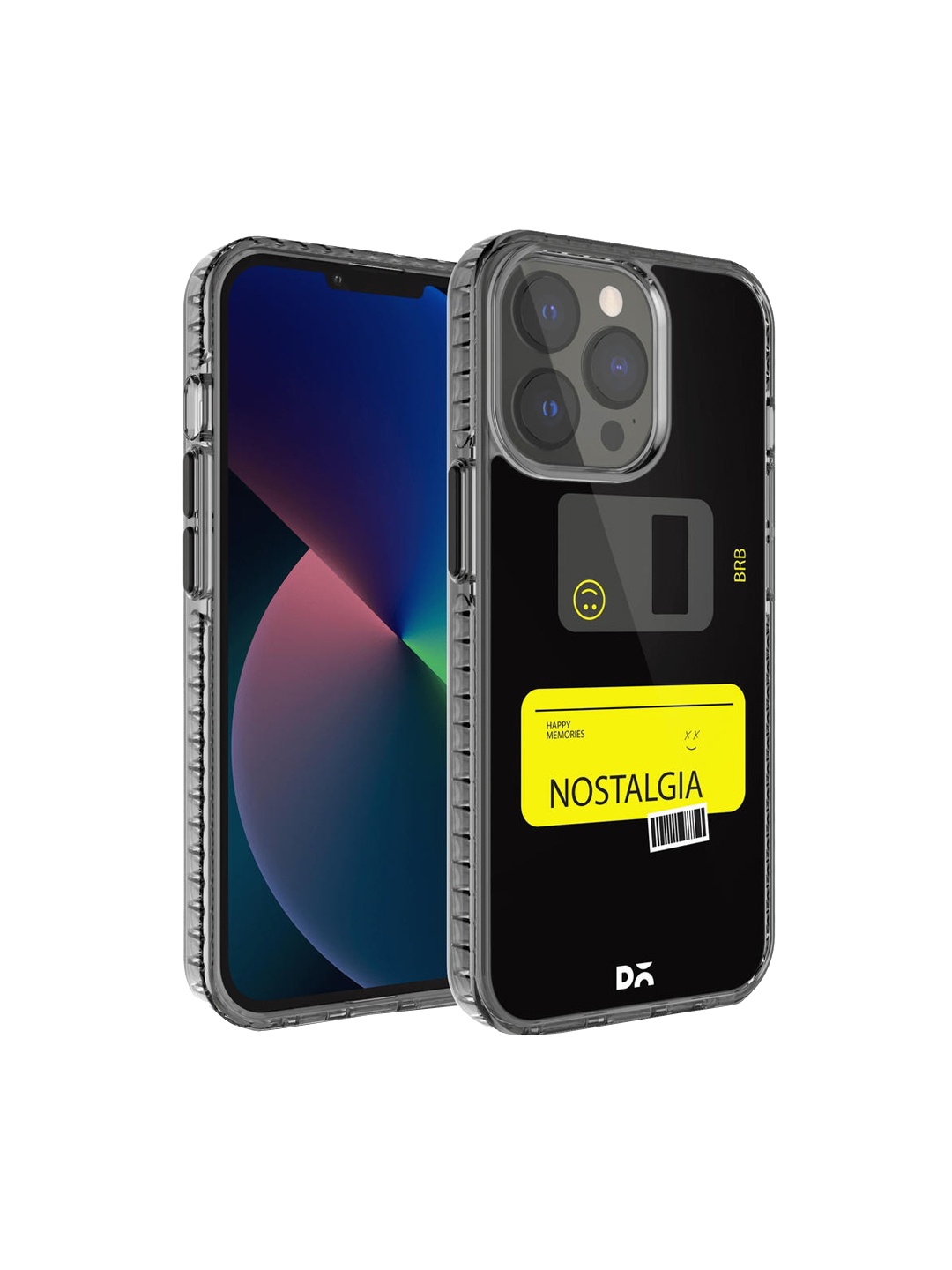 

DailyObjects Black & Yellow Nostalgia iPhone 13 Pro Max Back Case