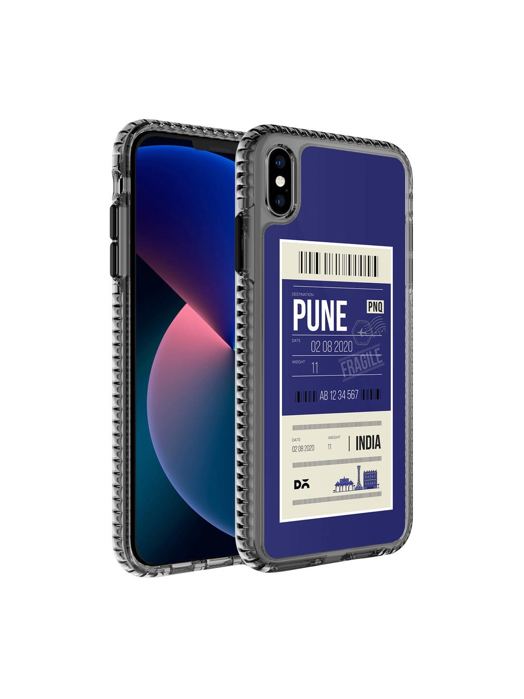 

DailyObjects Blue & White Printed Pune City Tag iPhone XS Max Phone Case