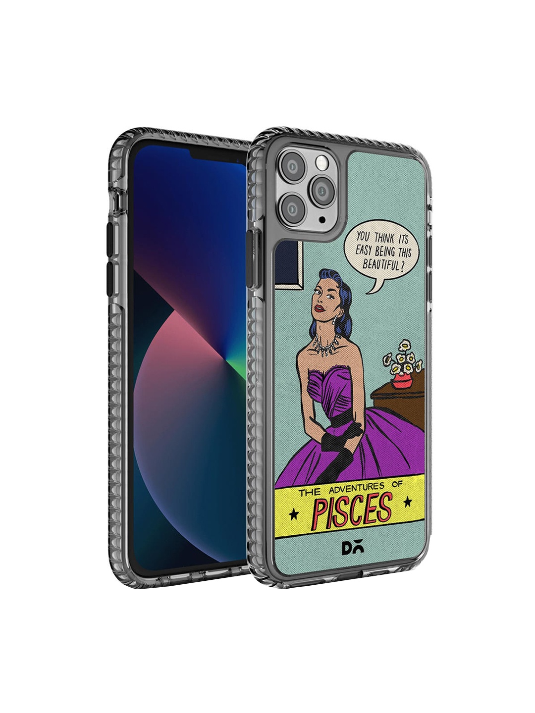 

DailyObjects Blue & Purple Pisces iPhone Max Back Case