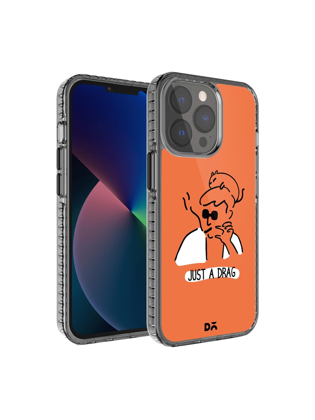 

DailyObjects Orange & White Printed iPhone 13 Pro Max Phone Case